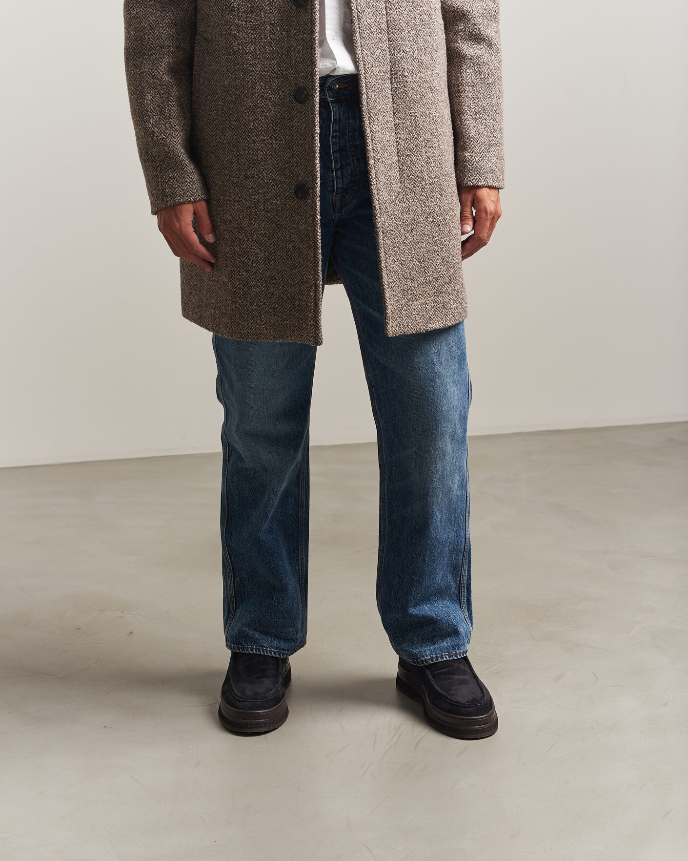 Homme | Bottes | Gant | Blistown Shearling Suede Moc Toe Boot Marine