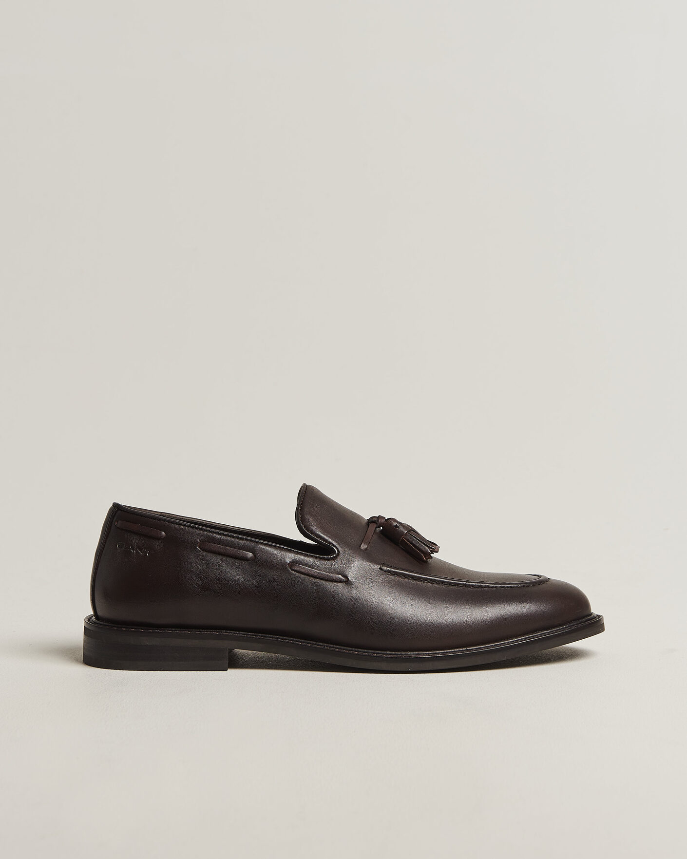 Homme | Loafers | Gant | Lozham Leather Tassle Loafer Dark Brown
