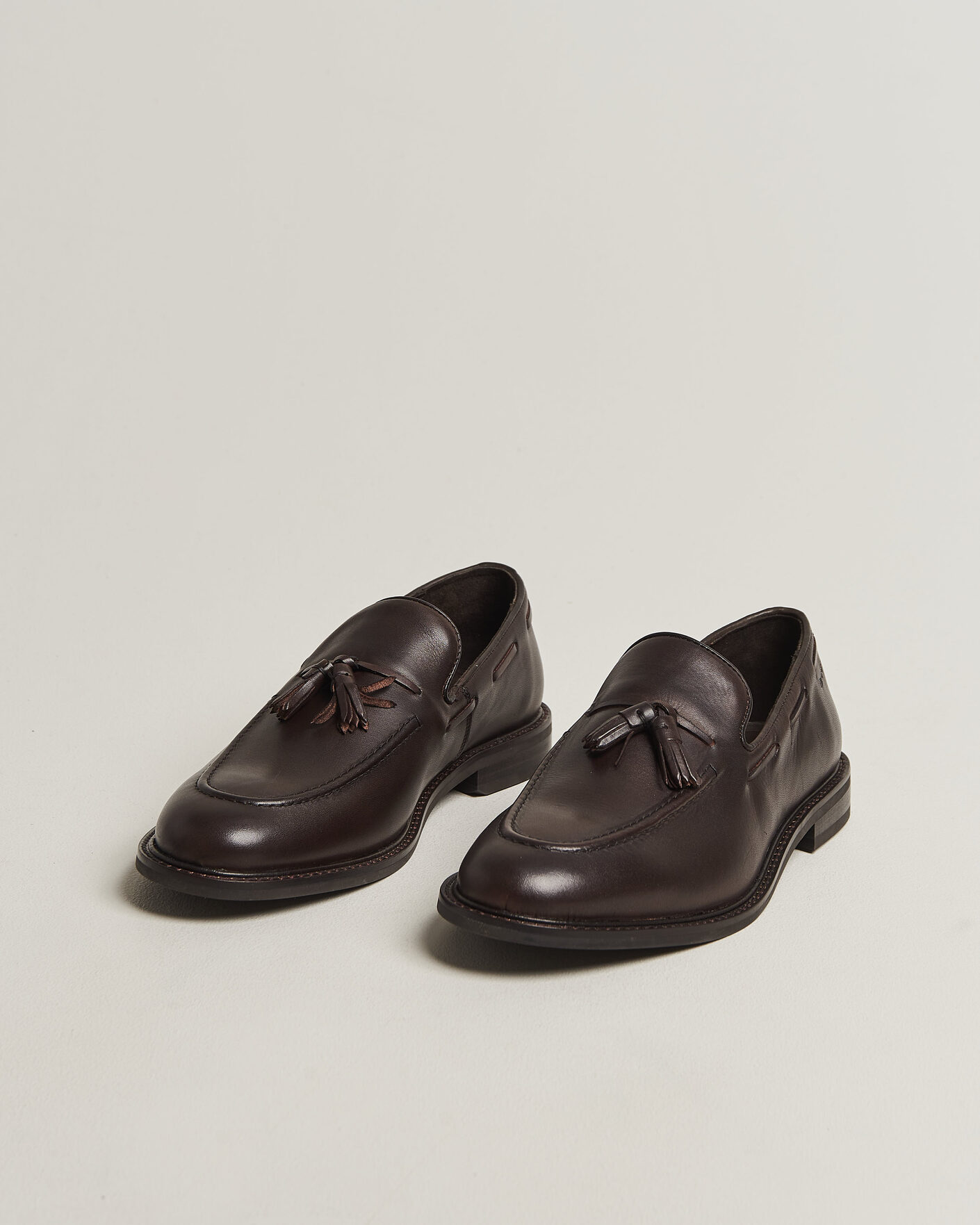 Homme | Loafers | Gant | Lozham Leather Tassle Loafer Dark Brown