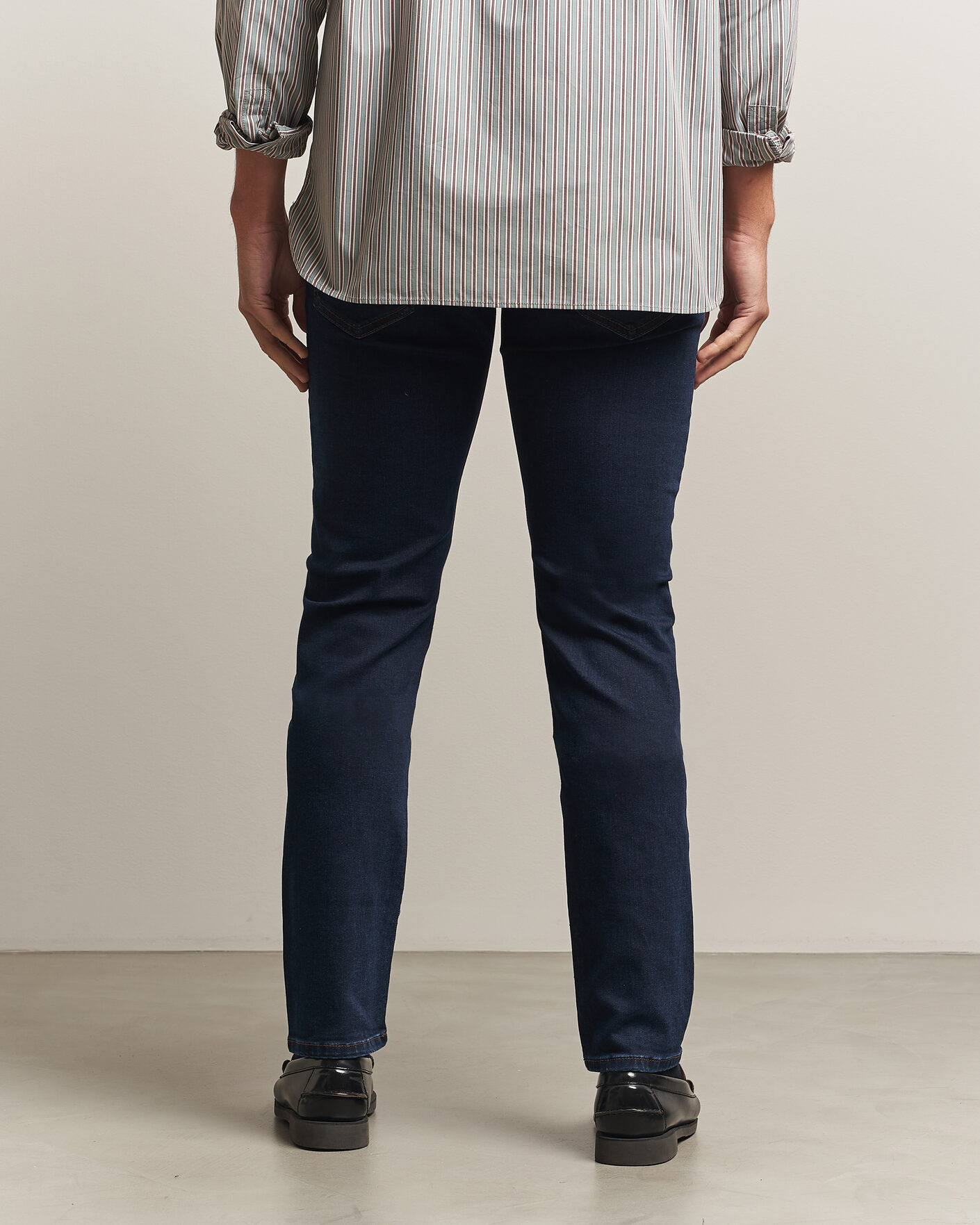 Homme | Jeans | Jacob Cohën | Nick Slim Fit Rinse Wash Stretch Jeans Dark Blue