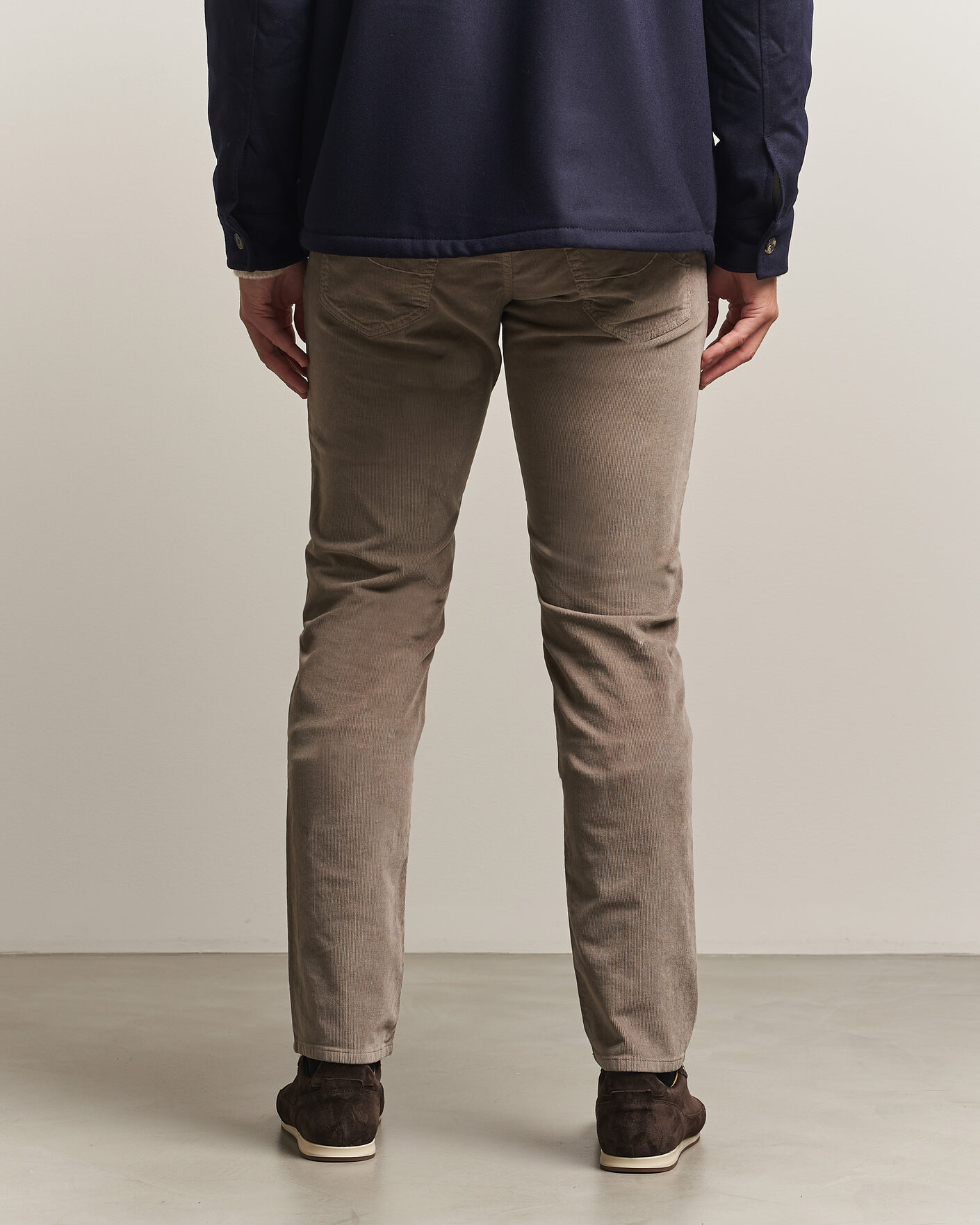 Homme | Pantalons | Jacob Cohën | Nick Slim Fit Cotton Trousers Grey
