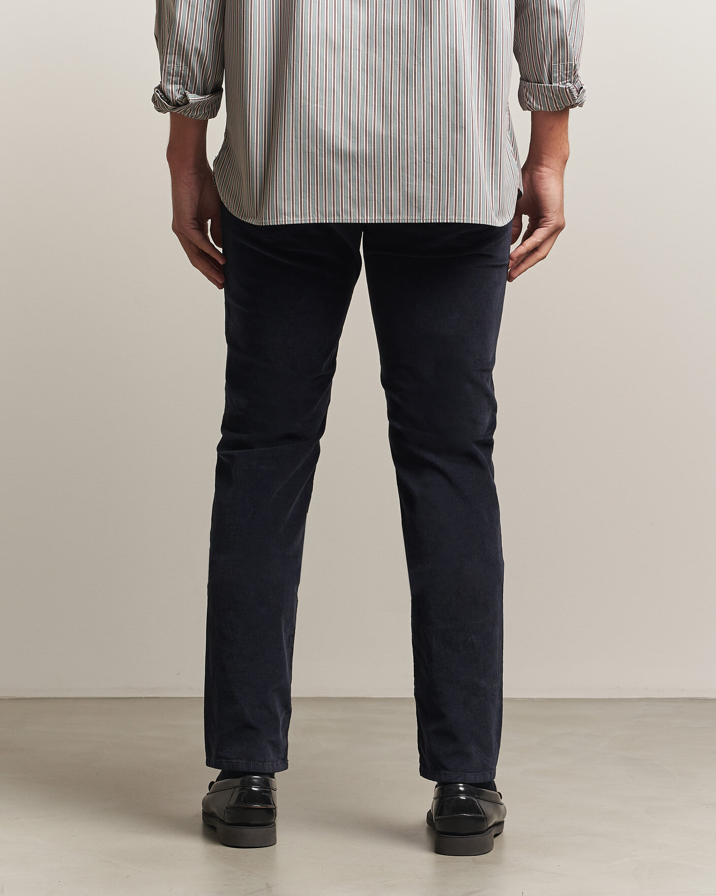 Homme | Pantalons | Jacob Cohën | Nick Slim Fit Cotton Trousers Navy