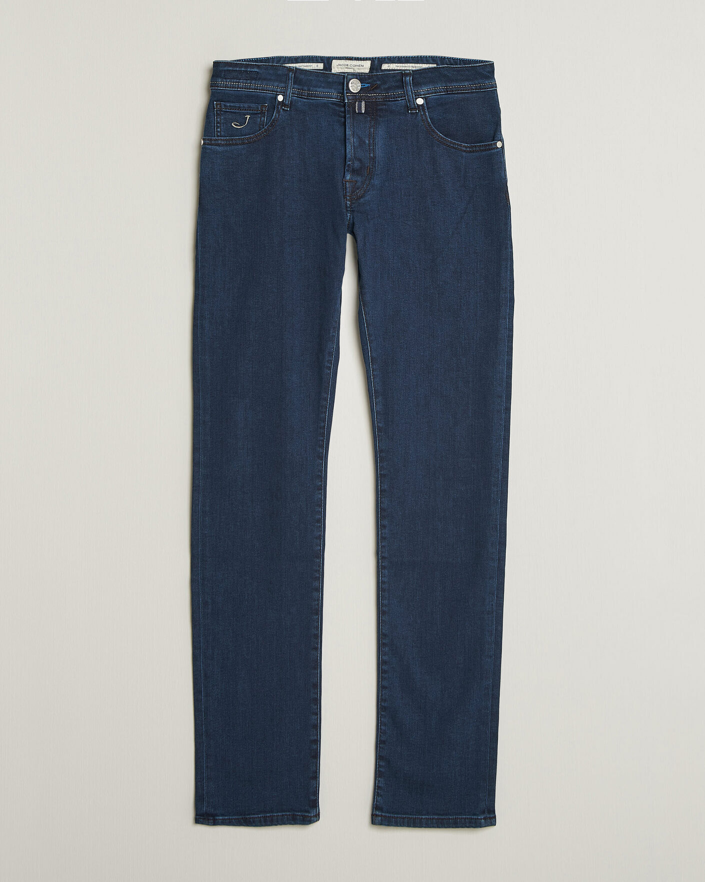 Homme | Jeans | Jacob Cohën | Nick Slim Fit Washed Stretch Jeans Dark Blue