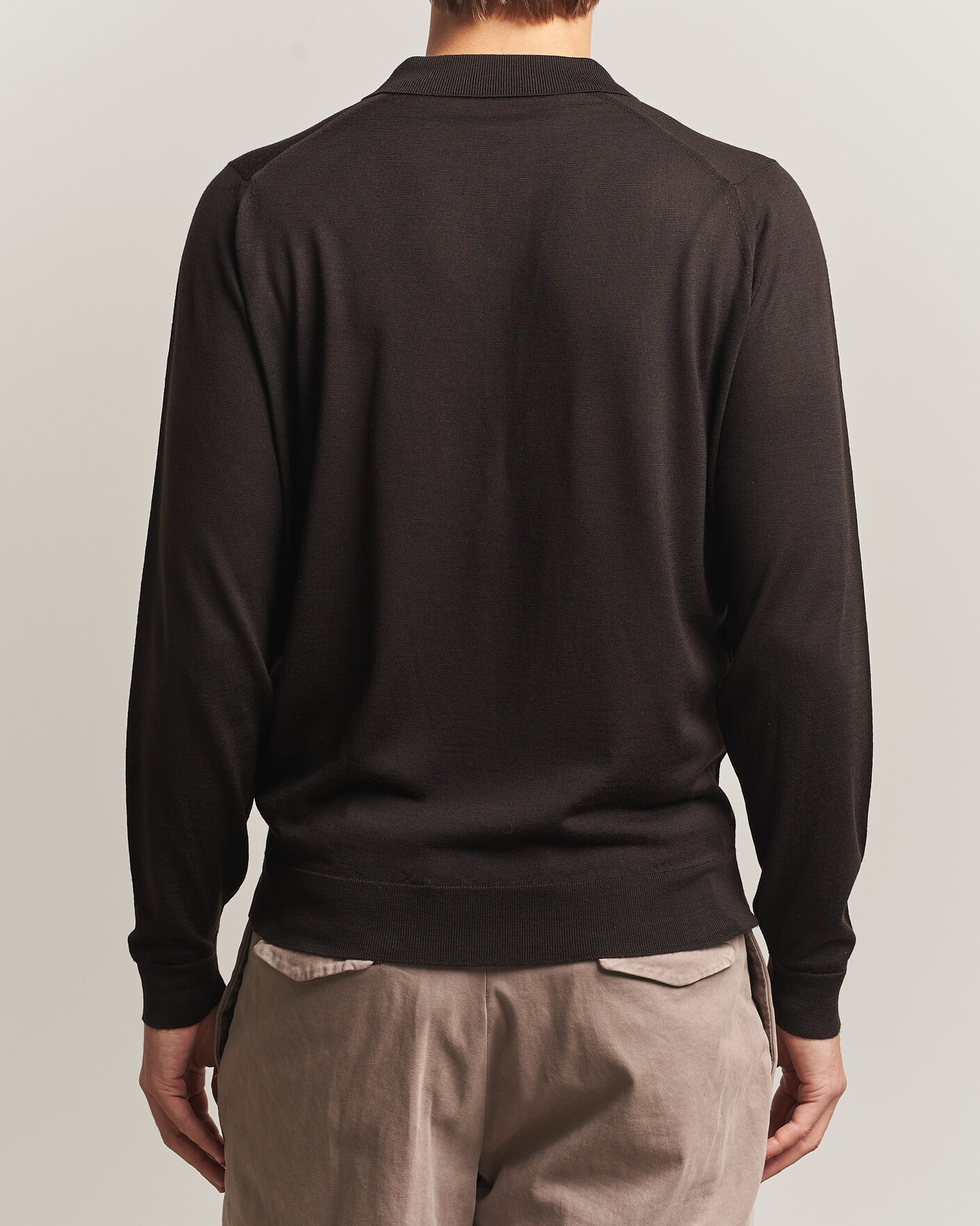Homme | Pulls Et Tricots | John Smedley | Belper Extra Fine Merino Polo Pullover Faulkner Brown