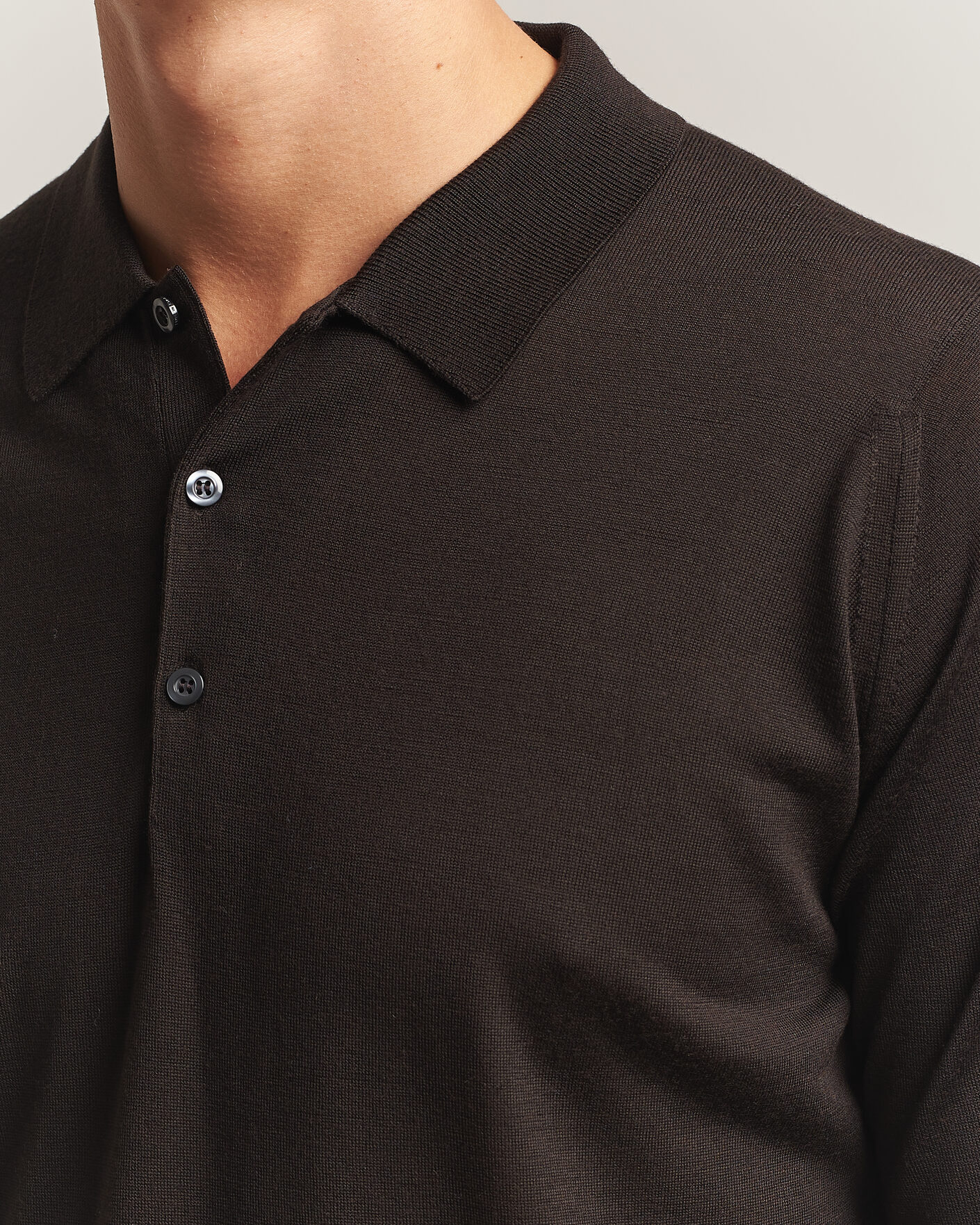 Homme | Pulls Et Tricots | John Smedley | Belper Extra Fine Merino Polo Pullover Faulkner Brown