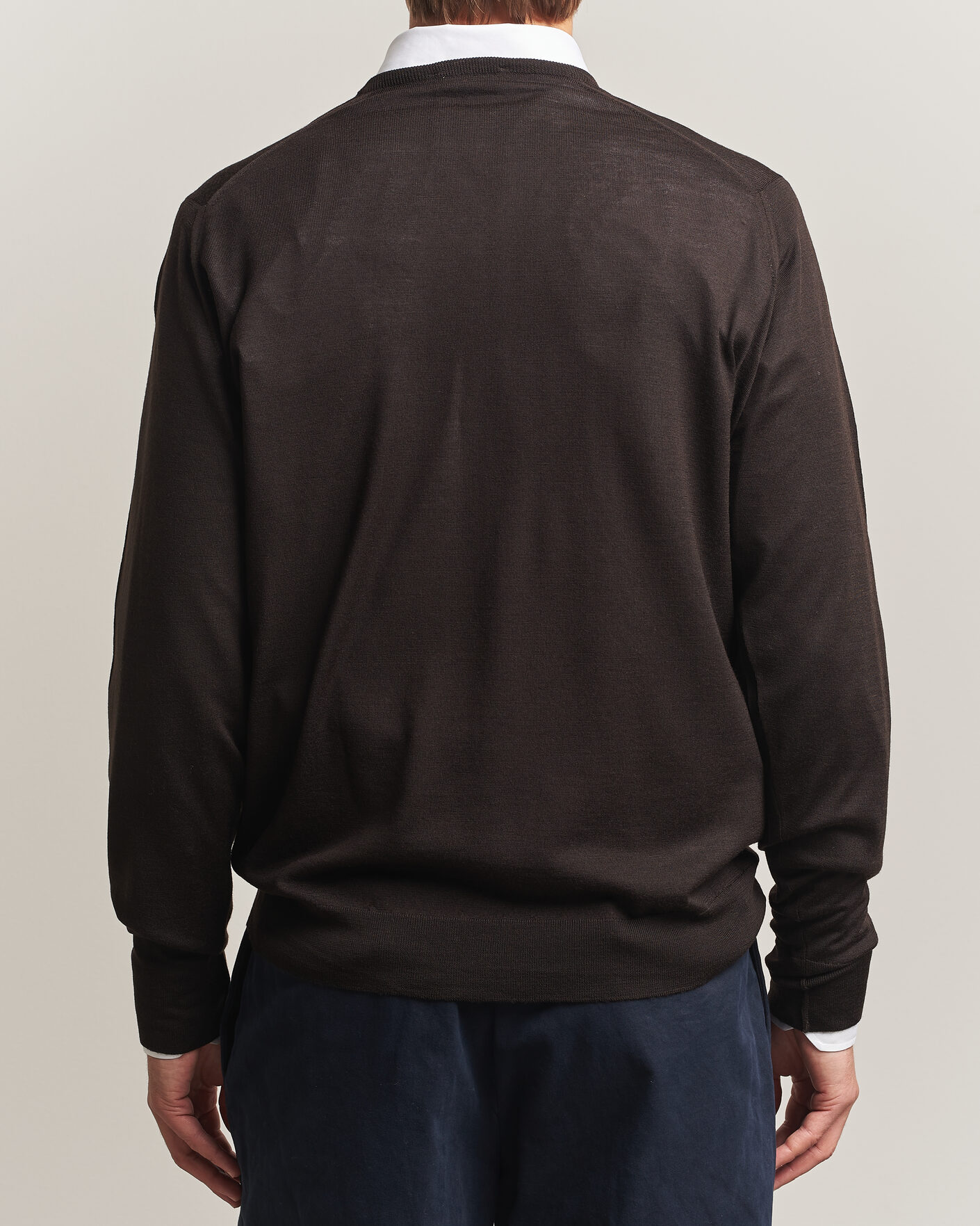Homme | Pulls Et Tricots | John Smedley | Bobby Extra Fine Merino V-Neck Pullover Faulkner Brown