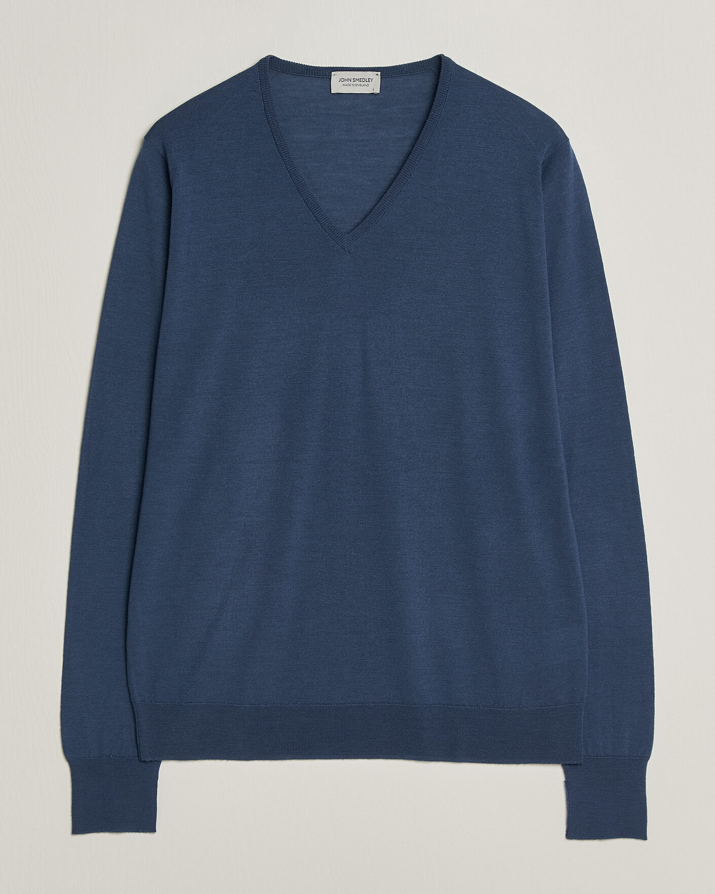 Homme | Pulls Et Tricots | John Smedley | Bobby Extra Fine Merino V-Neck Pullover Teal Firth