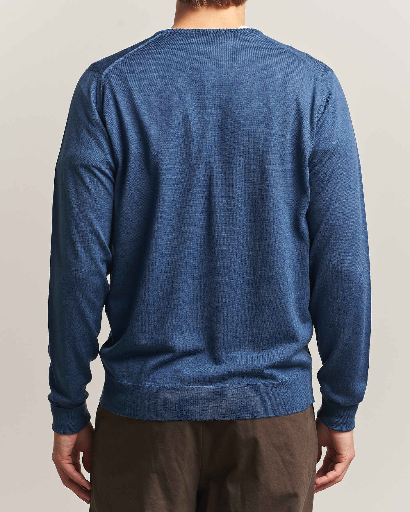 Homme | Pulls Et Tricots | John Smedley | Bobby Extra Fine Merino V-Neck Pullover Teal Firth