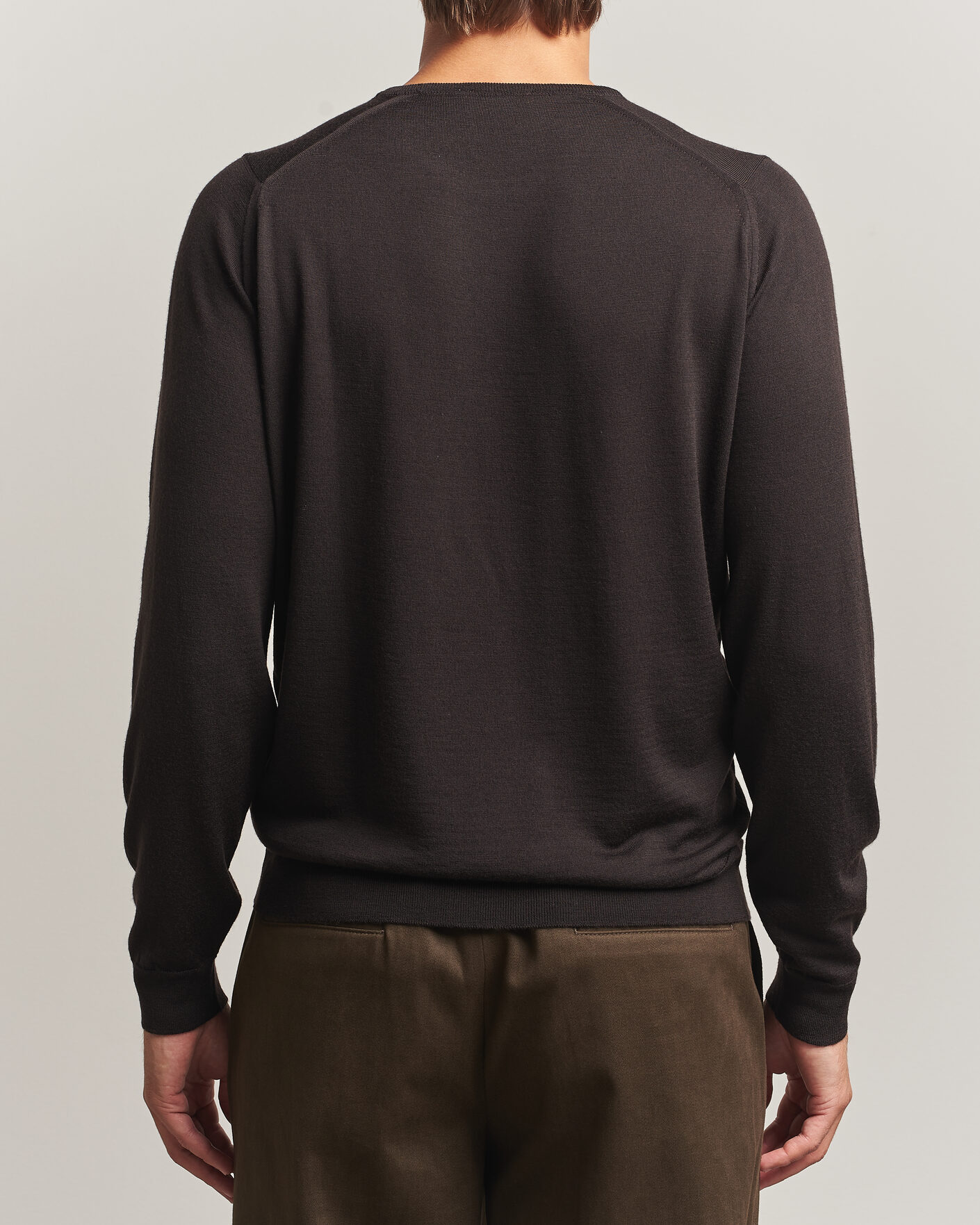 Homme | Pulls Et Tricots | John Smedley | Lundy Extra Fine Merino Crew Neck Faulkner Brown