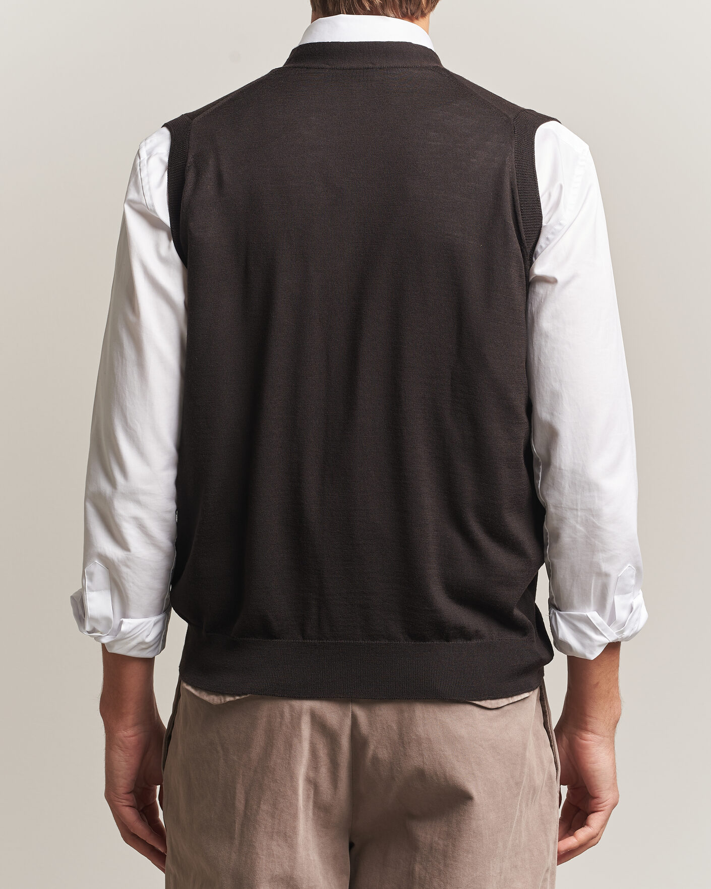 Homme | Pulls Et Tricots | John Smedley | Bolton Extra Fine Merino Waistcoat Faulkner Brown