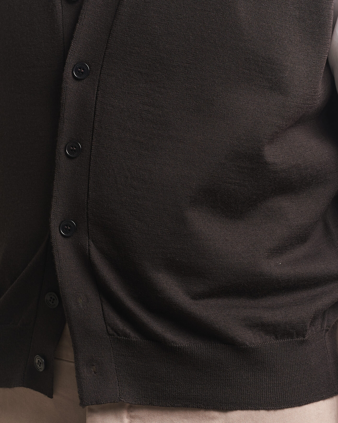 Homme | Pulls Et Tricots | John Smedley | Bolton Extra Fine Merino Waistcoat Faulkner Brown