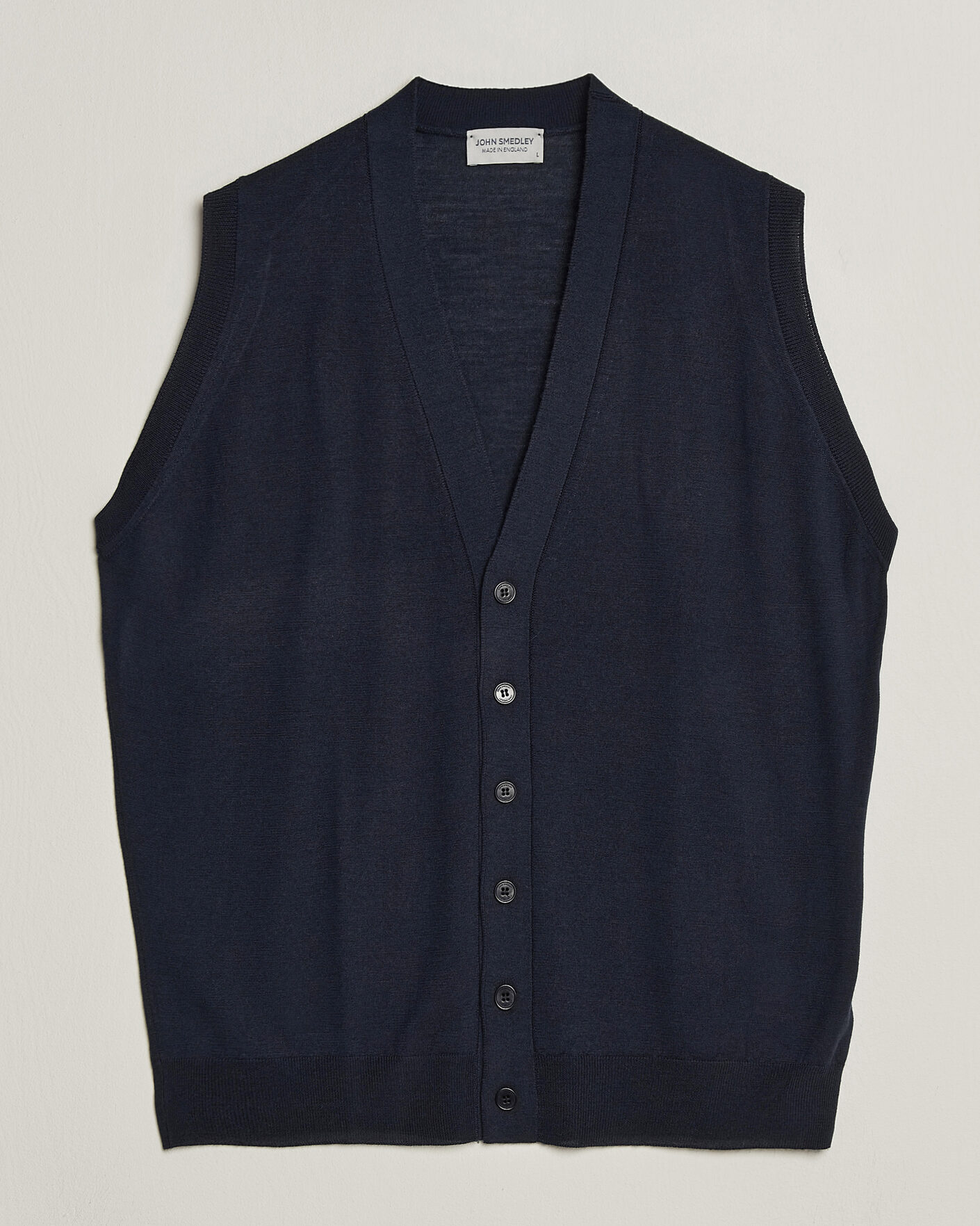 Homme | Pulls Et Tricots | John Smedley | Bolton Extra Fine Merino Waistcoat Midnight