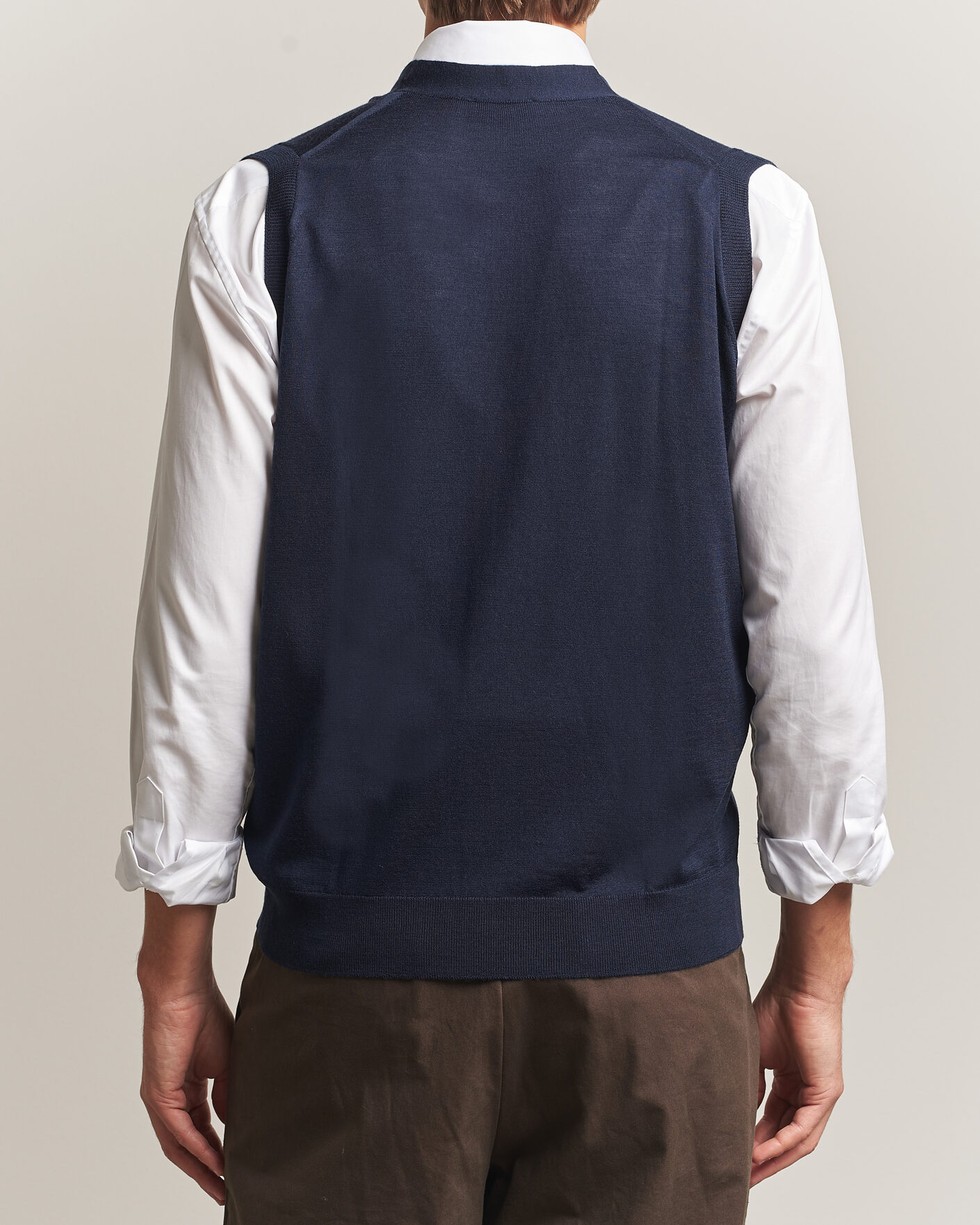 Homme | Pulls Et Tricots | John Smedley | Bolton Extra Fine Merino Waistcoat Midnight