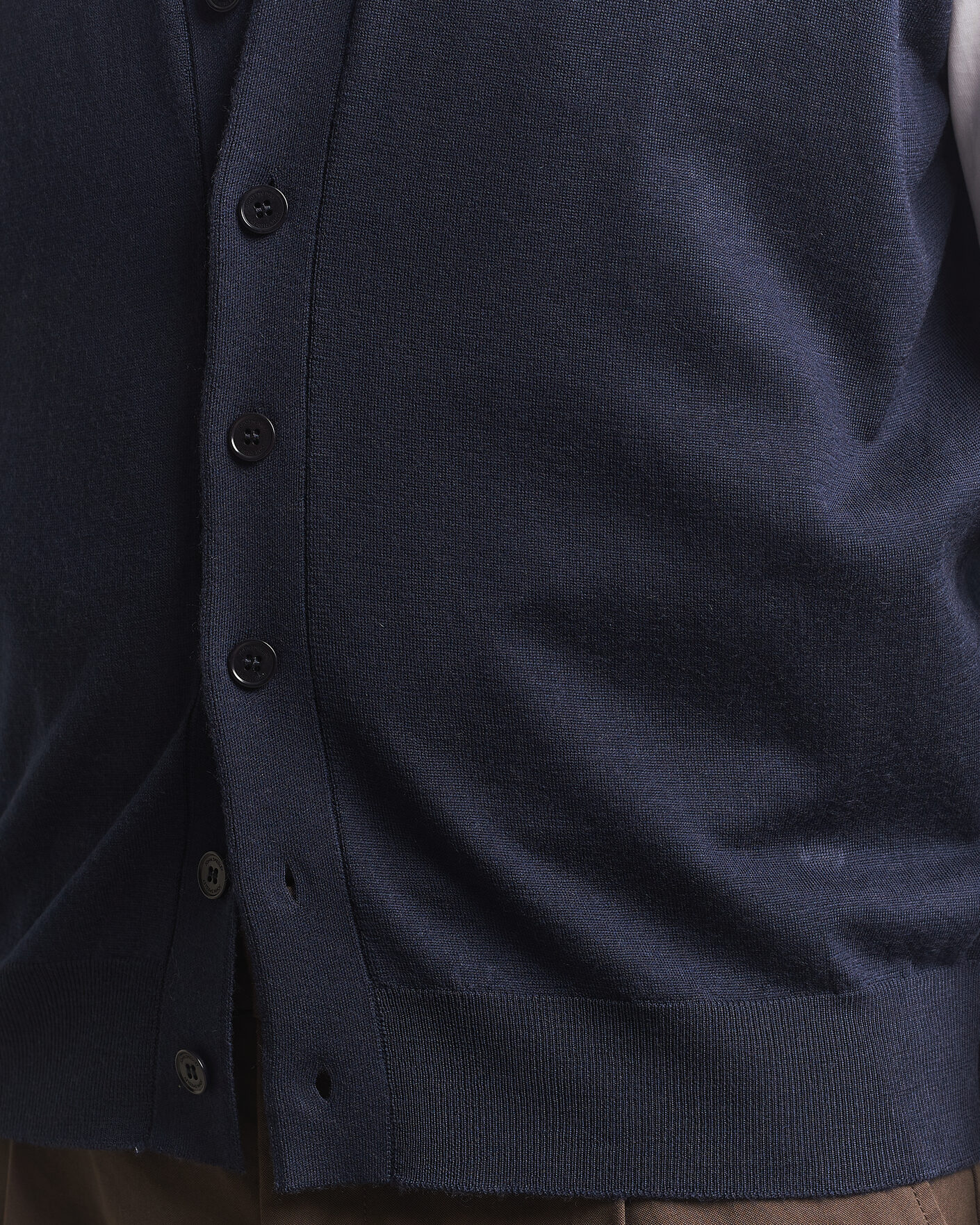 Homme | Pulls Et Tricots | John Smedley | Bolton Extra Fine Merino Waistcoat Midnight