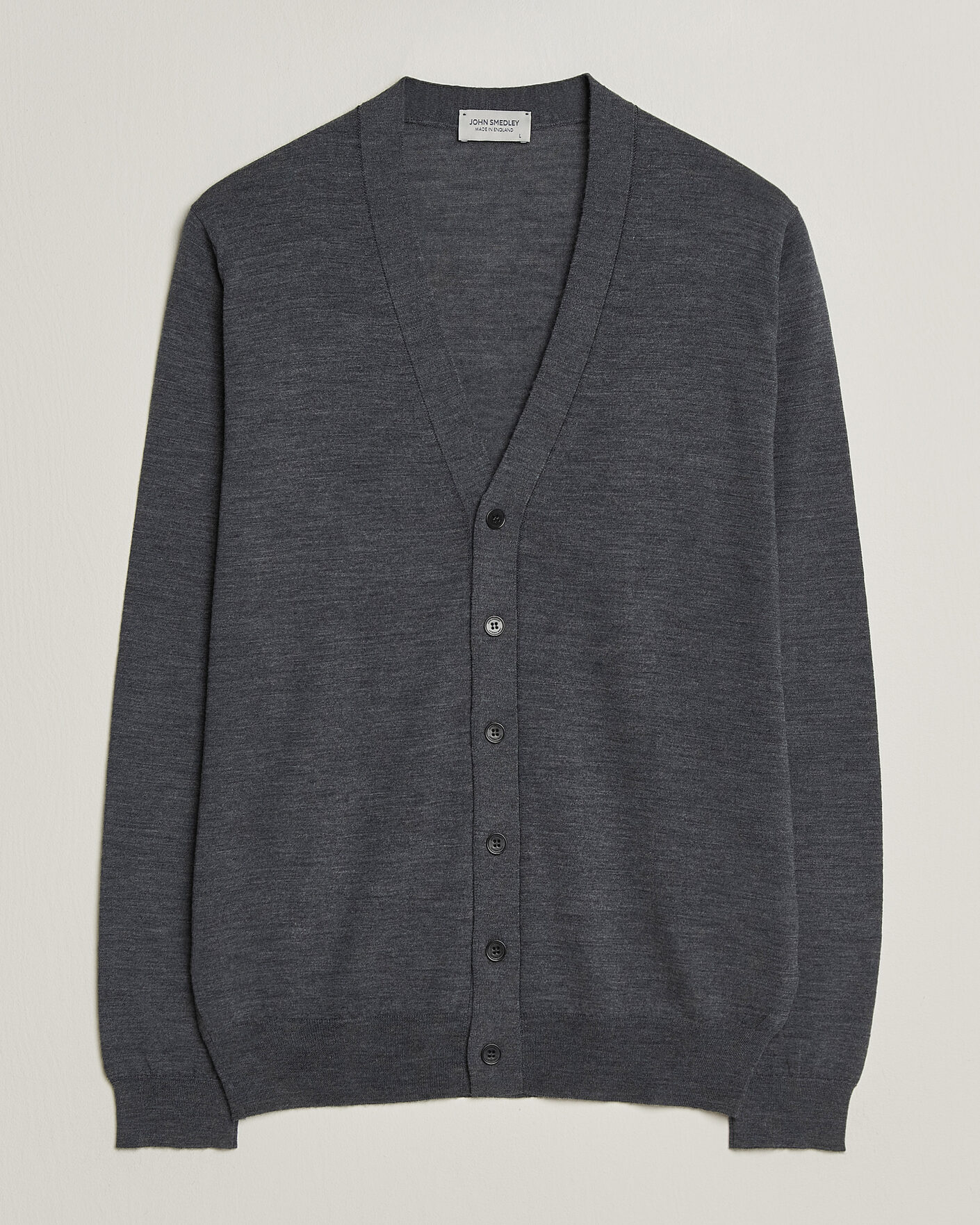 Homme | Pulls Et Tricots | John Smedley | Bradrick Extra Fine Merino Cardigan Charcoal