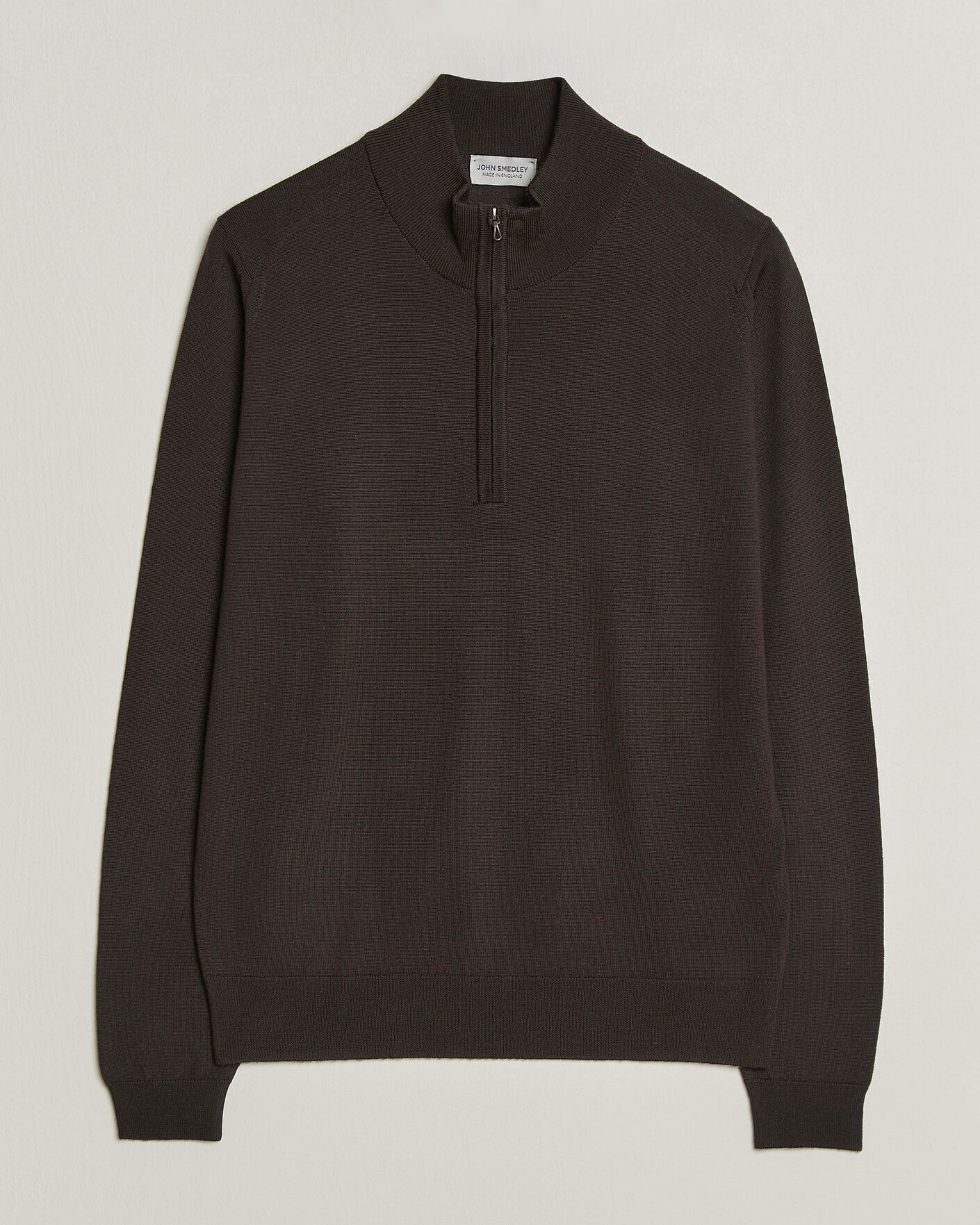 Homme | Pulls Et Tricots | John Smedley | Tapton Extra Fine Merino Half Zip Faulkner Brown