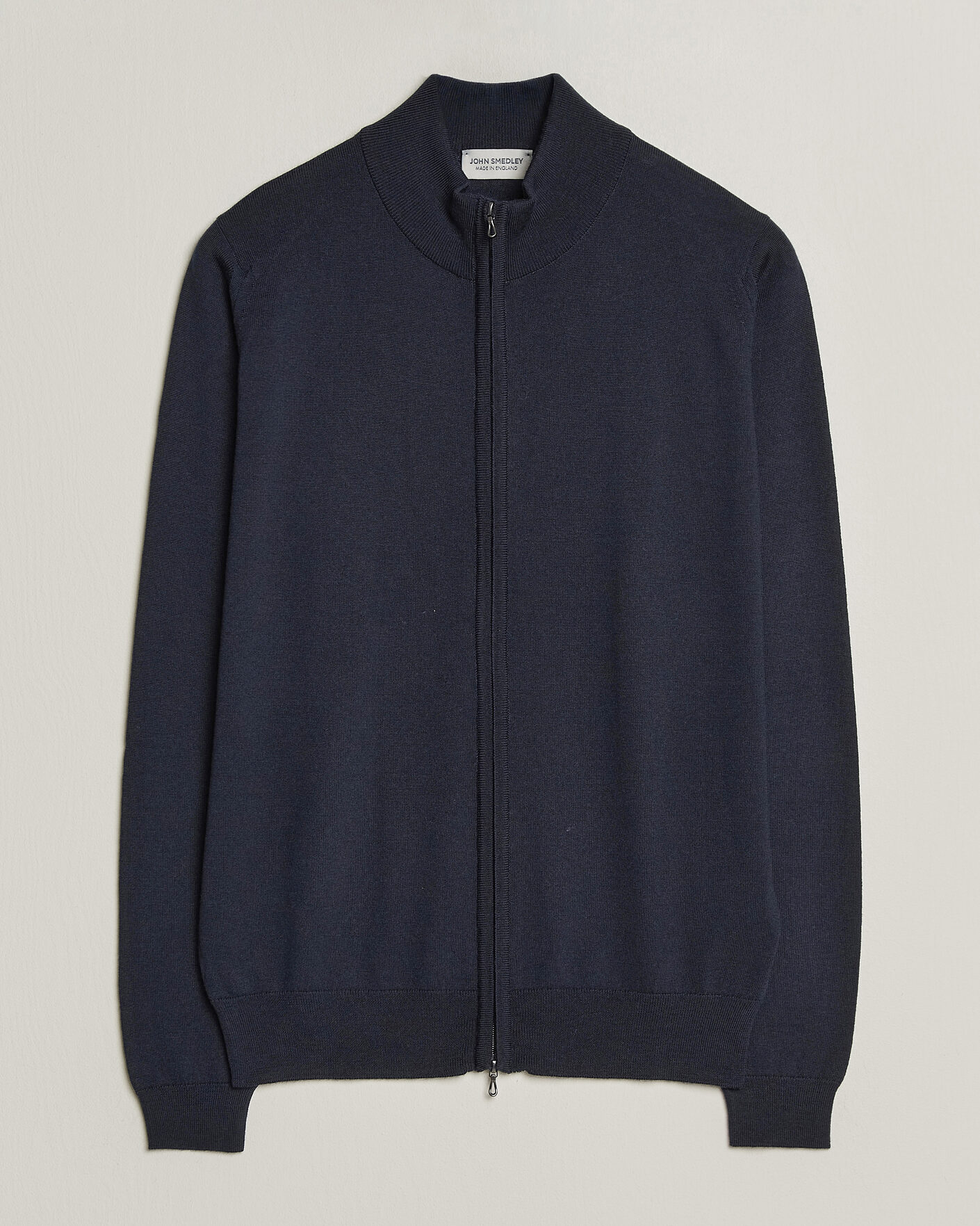 Homme | Pulls Et Tricots | John Smedley | Claygate Extra Fine Merino Full Zip Midnight