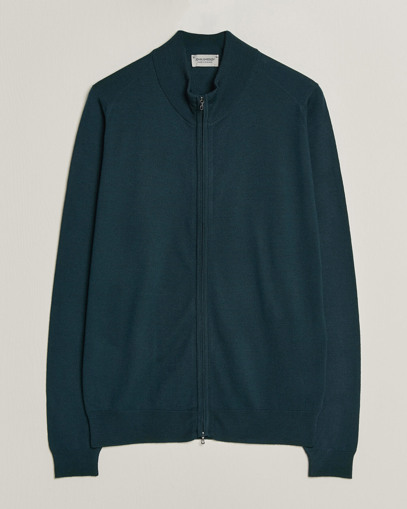 Homme | Pulls Et Tricots | John Smedley | Claygate Extra Fine Merino Full Zip Richardson Green