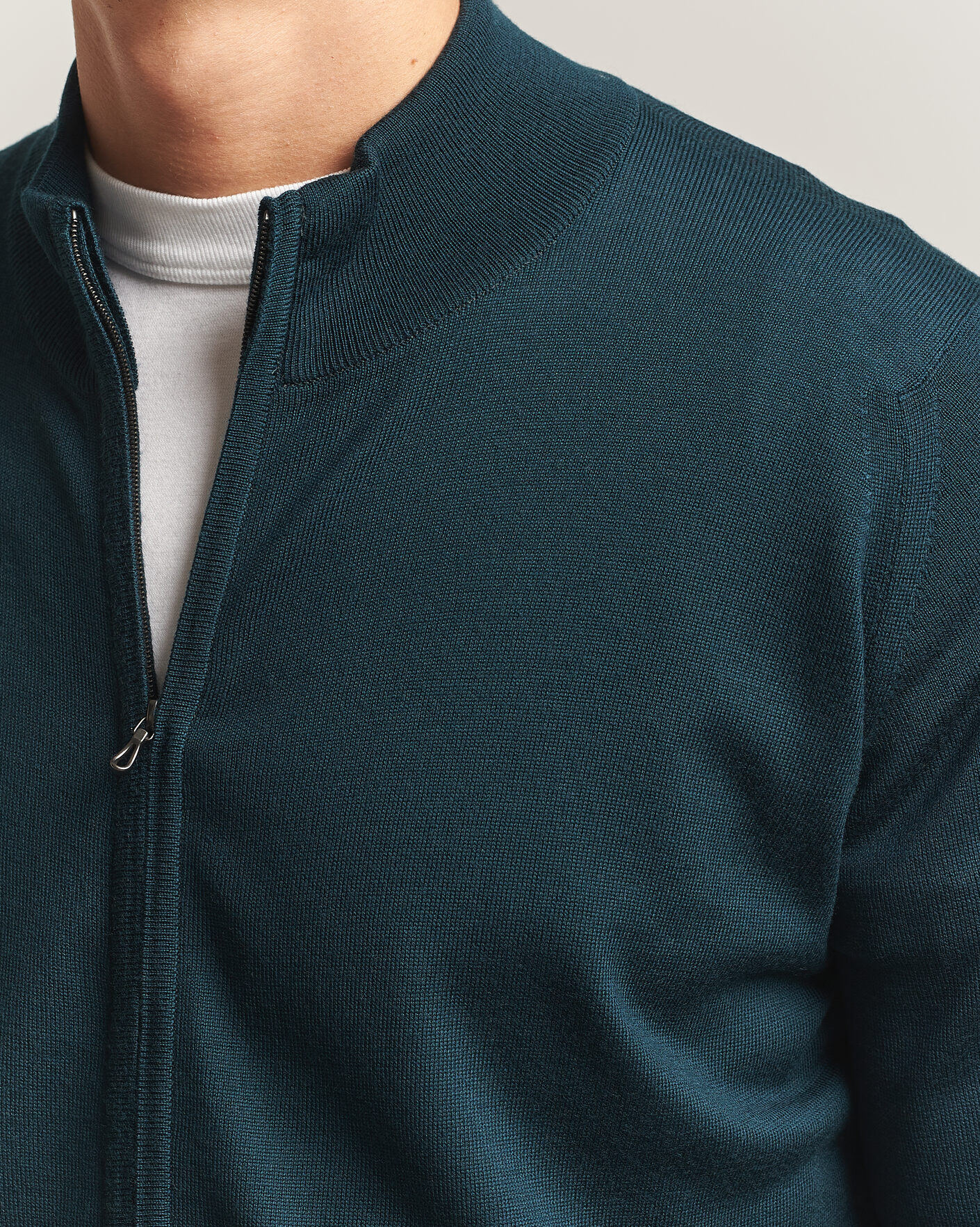 Homme | Pulls Et Tricots | John Smedley | Claygate Extra Fine Merino Full Zip Richardson Green