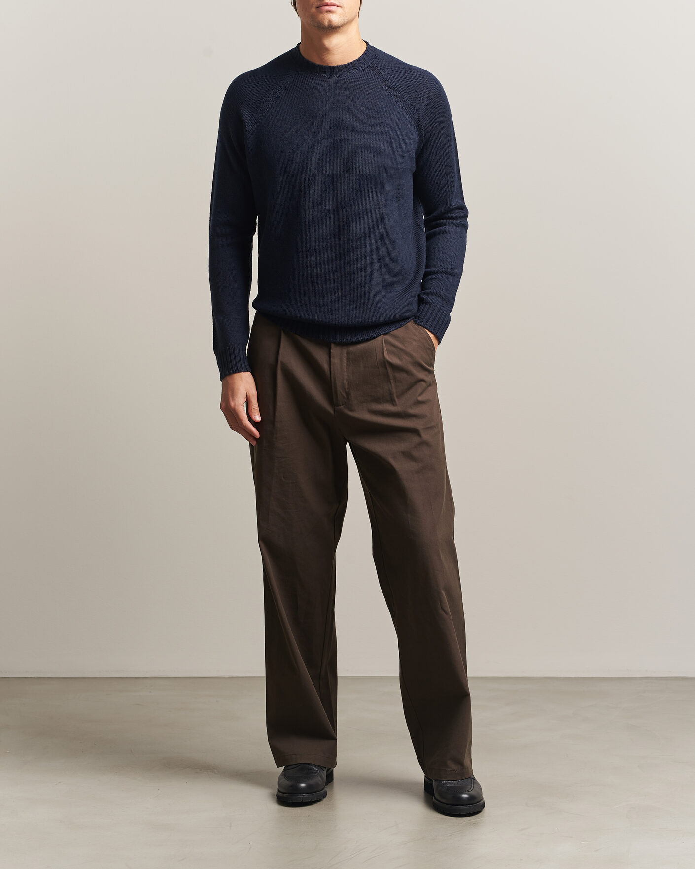Homme | Pulls Et Tricots | John Smedley | Denver Extra Fine Merino Crew Neck Midnight