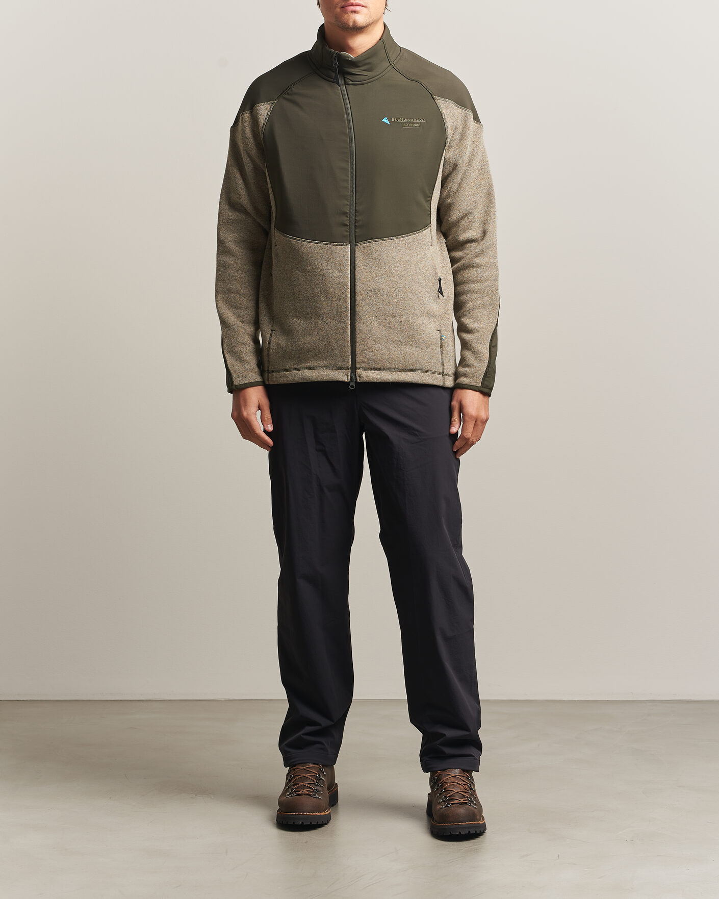 Homme | Pulls Et Tricots | Klättermusen | Balderus Wool Fleece Hood Jacket Rosin Green