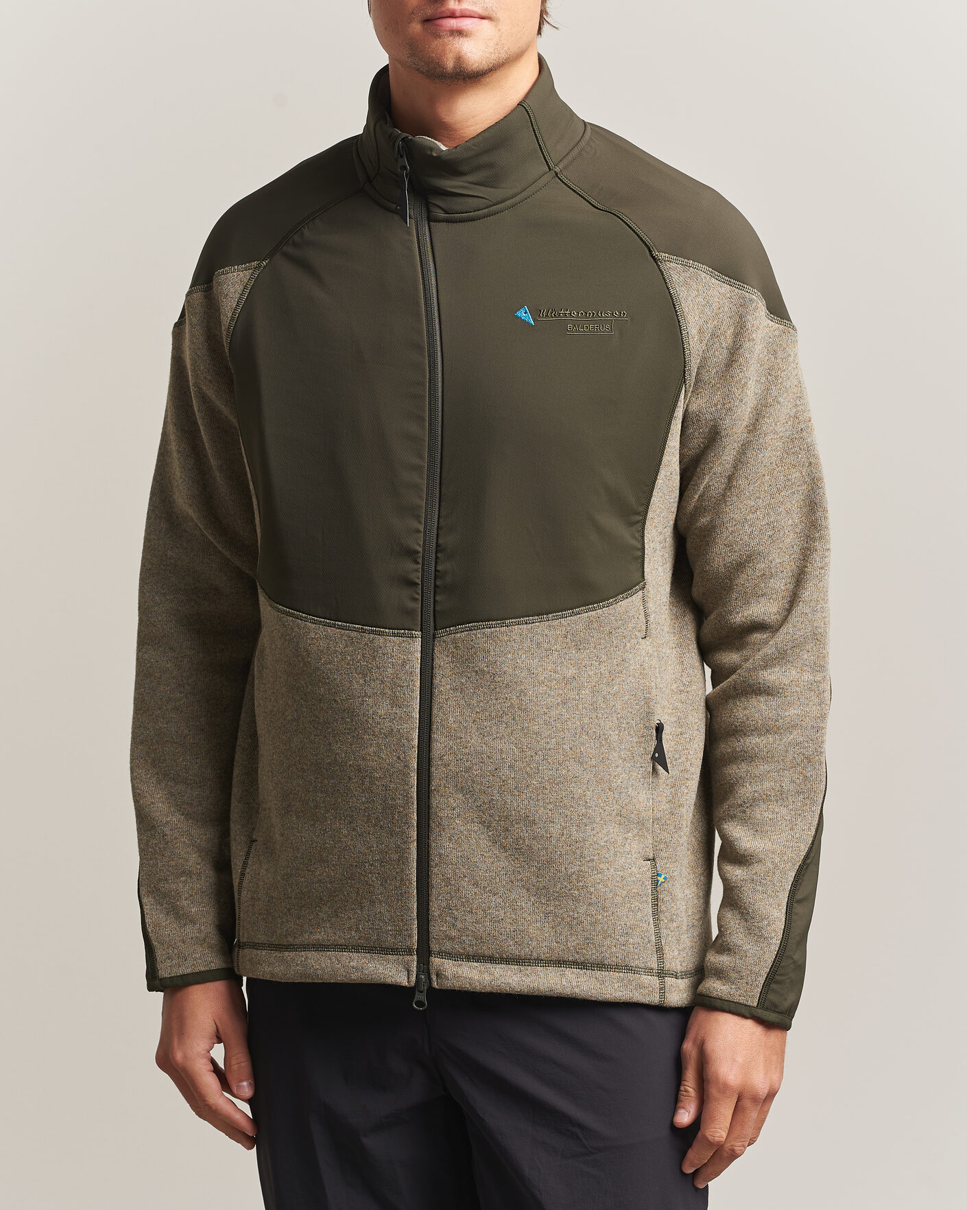Homme | Pulls Et Tricots | Klättermusen | Balderus Wool Fleece Hood Jacket Rosin Green