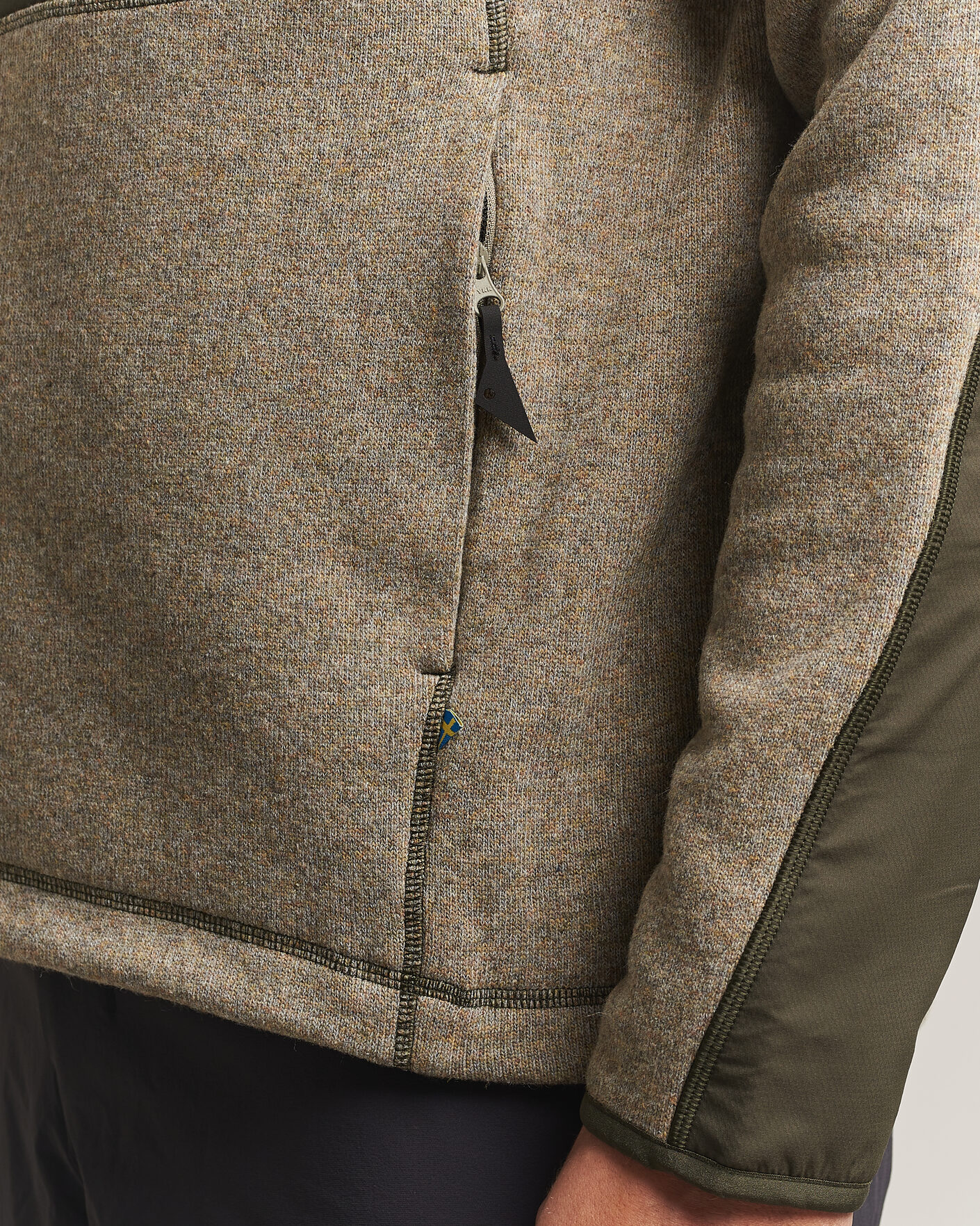 Homme | Pulls Et Tricots | Klättermusen | Balderus Wool Fleece Hood Jacket Rosin Green