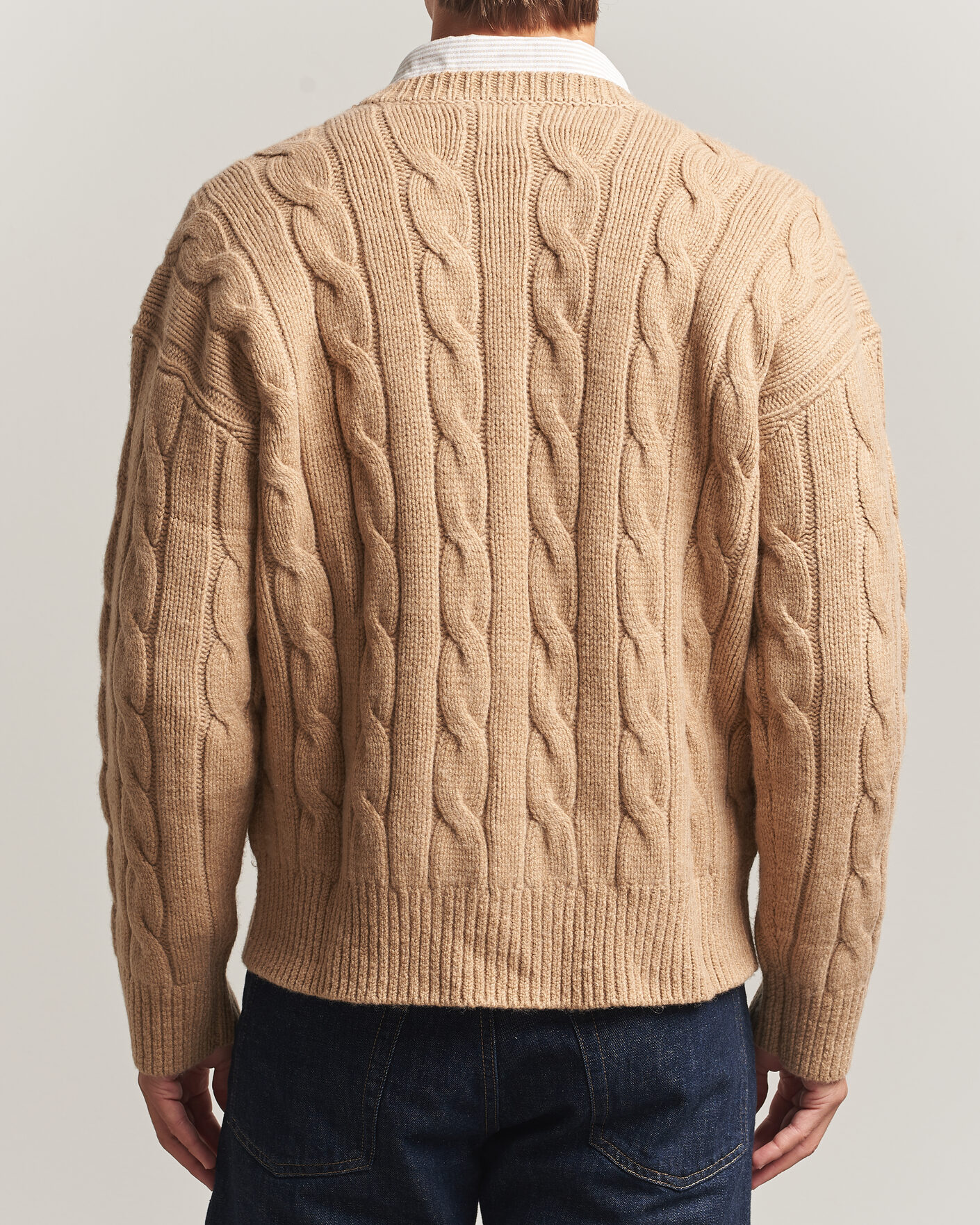 Homme | Pulls Et Tricots | Polo Ralph Lauren | Exploded Cabel Sweater Camel Melange
