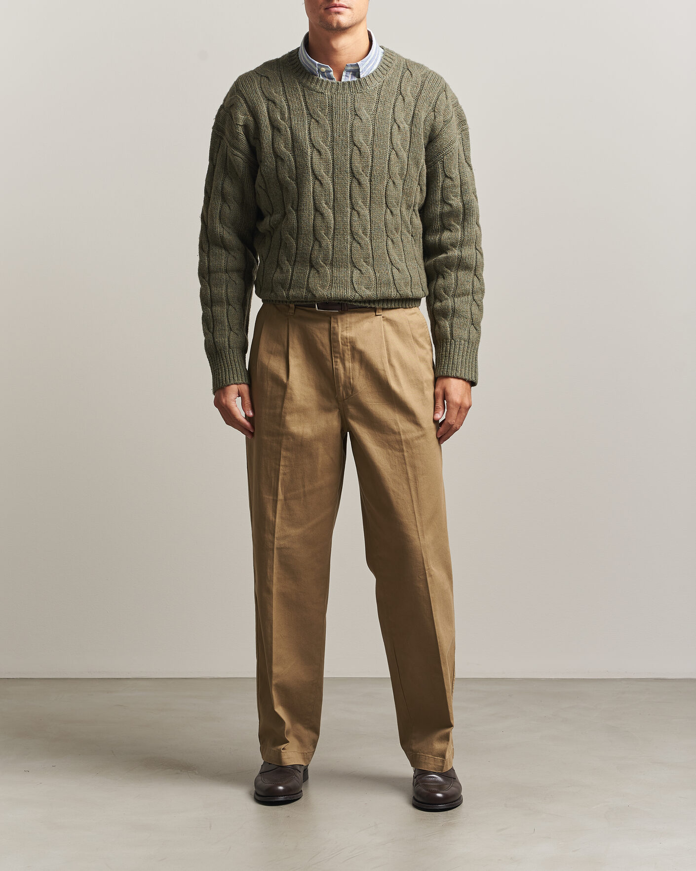 Homme | Pulls Et Tricots | Polo Ralph Lauren | Exploded Cabel Sweater Treron Olive