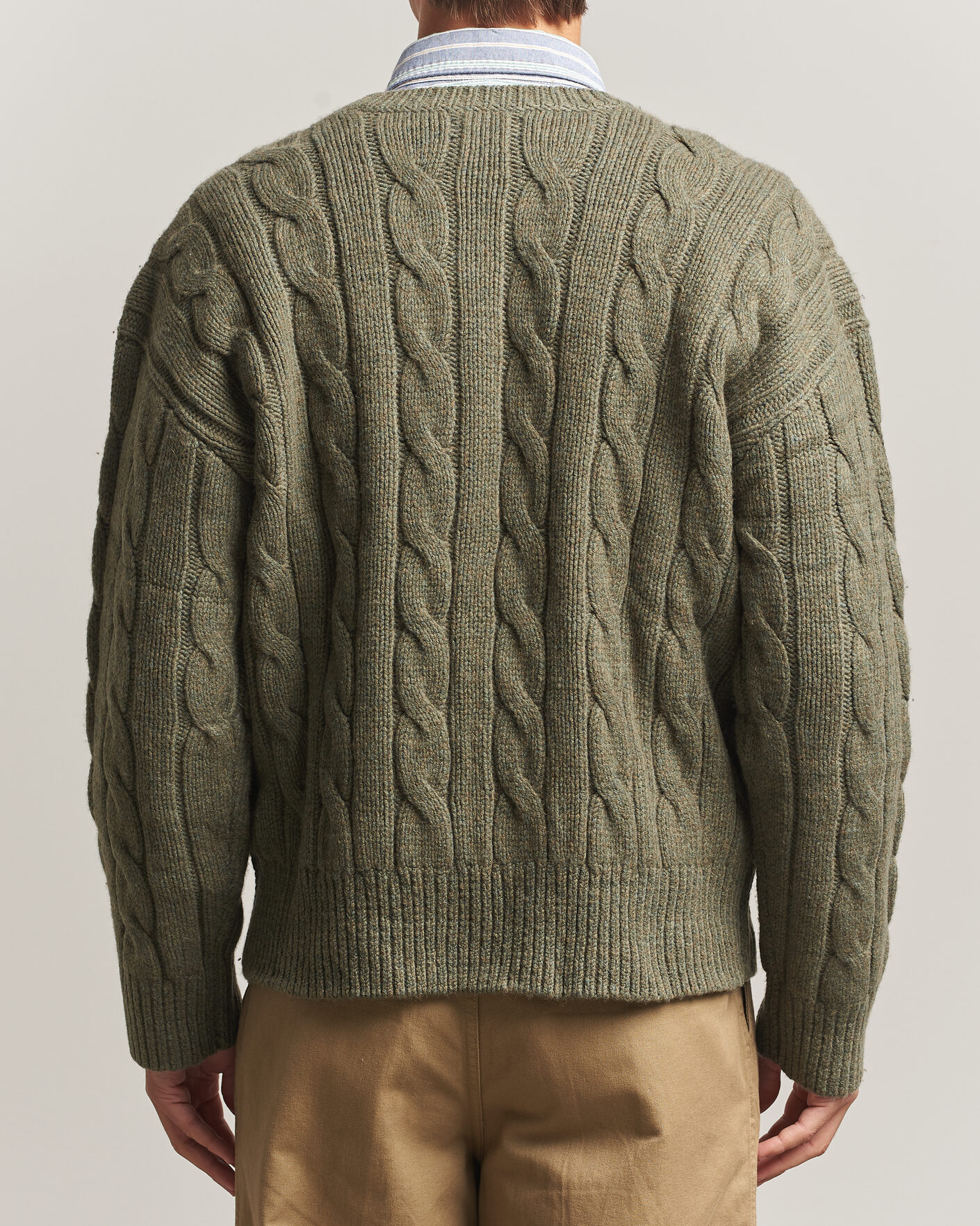 Homme | Pulls Et Tricots | Polo Ralph Lauren | Exploded Cabel Sweater Treron Olive