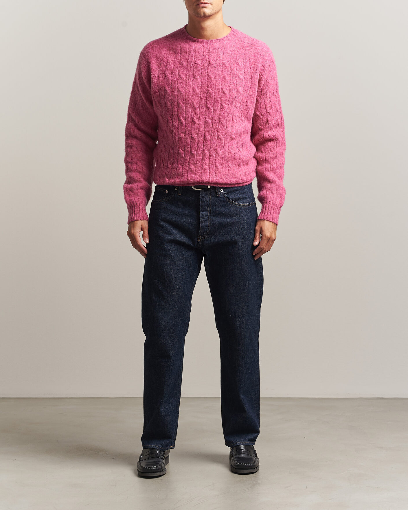 Homme | Pulls Et Tricots | Polo Ralph Lauren | Shaggy Cable Merino Pullover Thulian Pink Heather