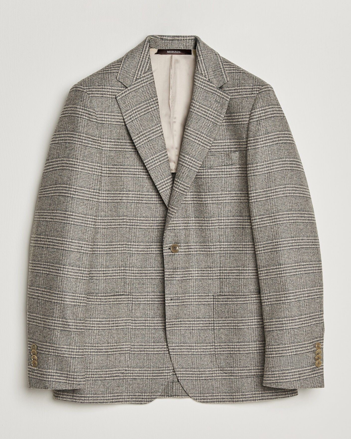 Homme | Blazers | Morris | Soft Glencheck Blazer Brown