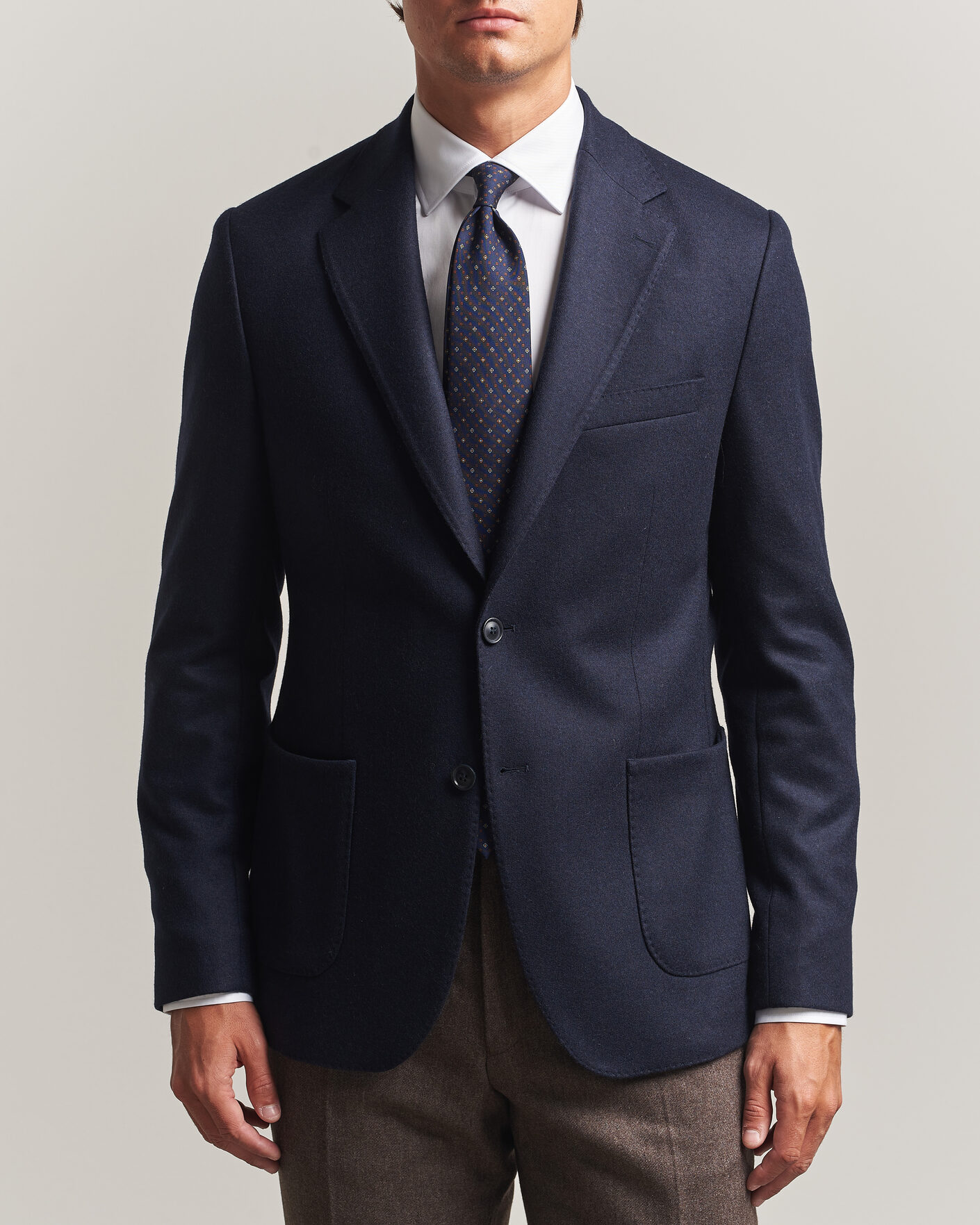 Homme | Blazers | Morris | Wool Jersey Blazer Navy
