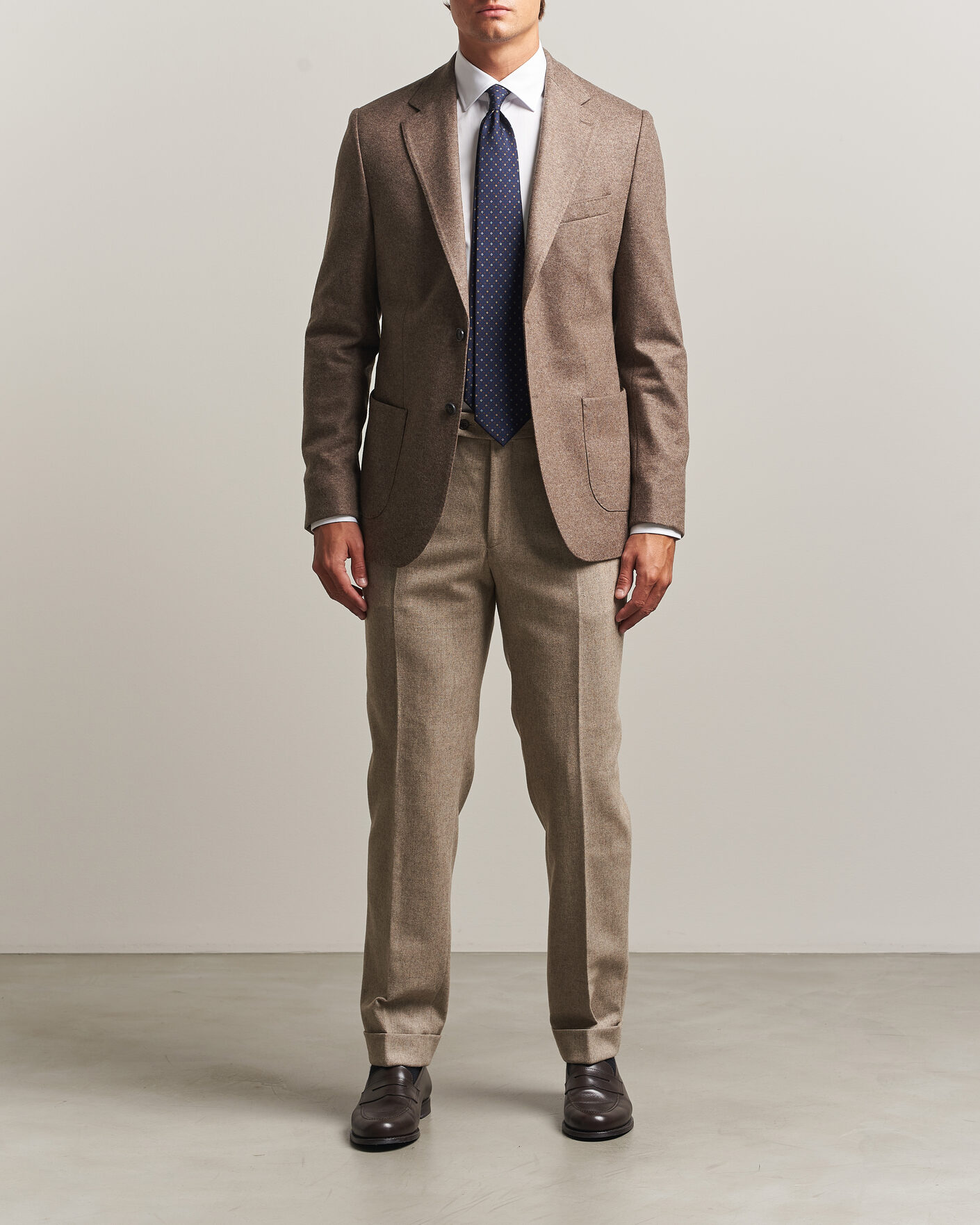 Homme | Blazers | Morris | Wool Jersey Blazer Brown