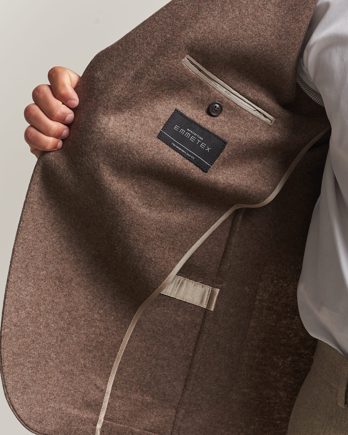 Homme | Blazers | Morris | Wool Jersey Blazer Brown