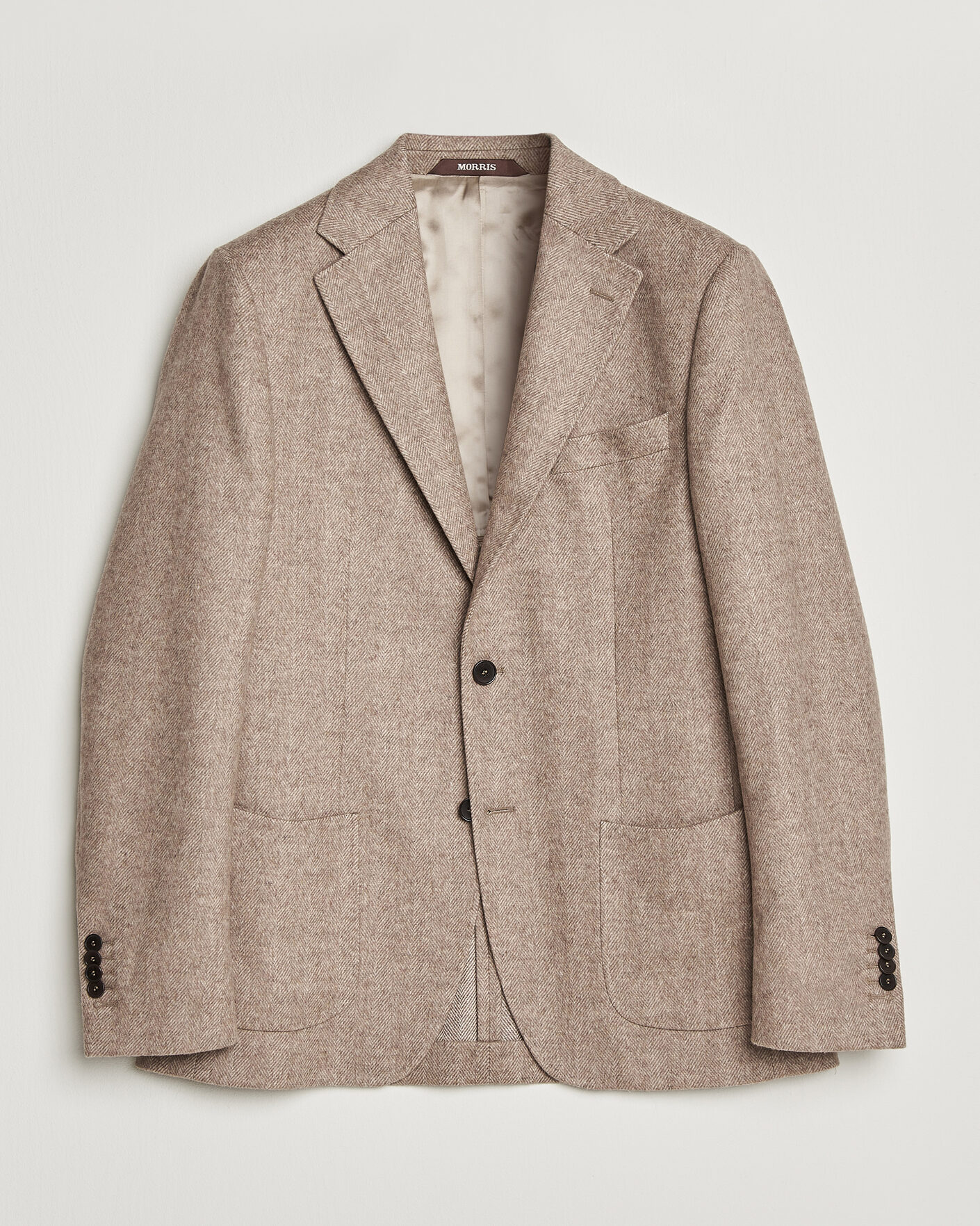 Homme | Blazers | Morris | Soft Herringbone Blazer Khaki