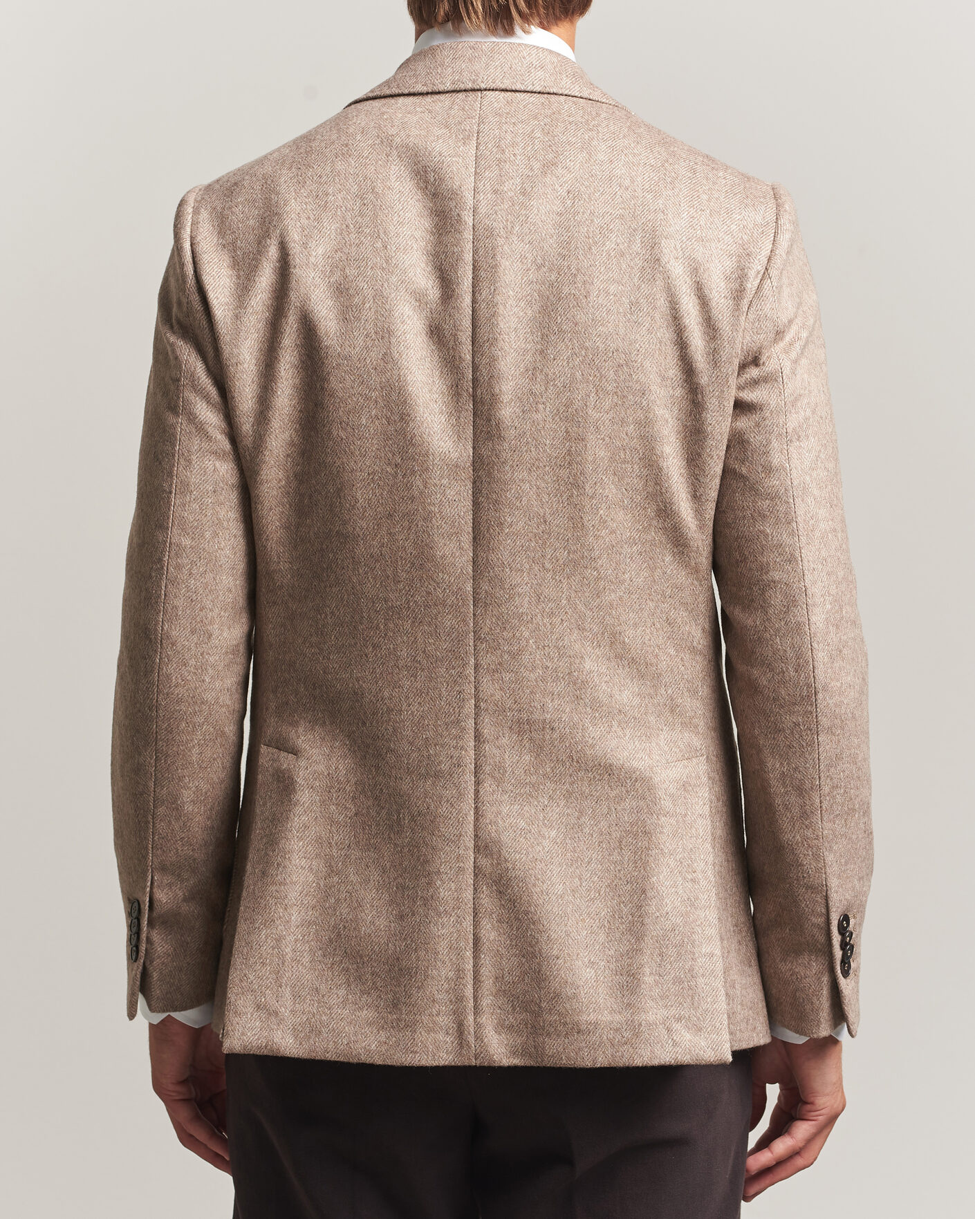 Homme | Blazers | Morris | Soft Herringbone Blazer Khaki