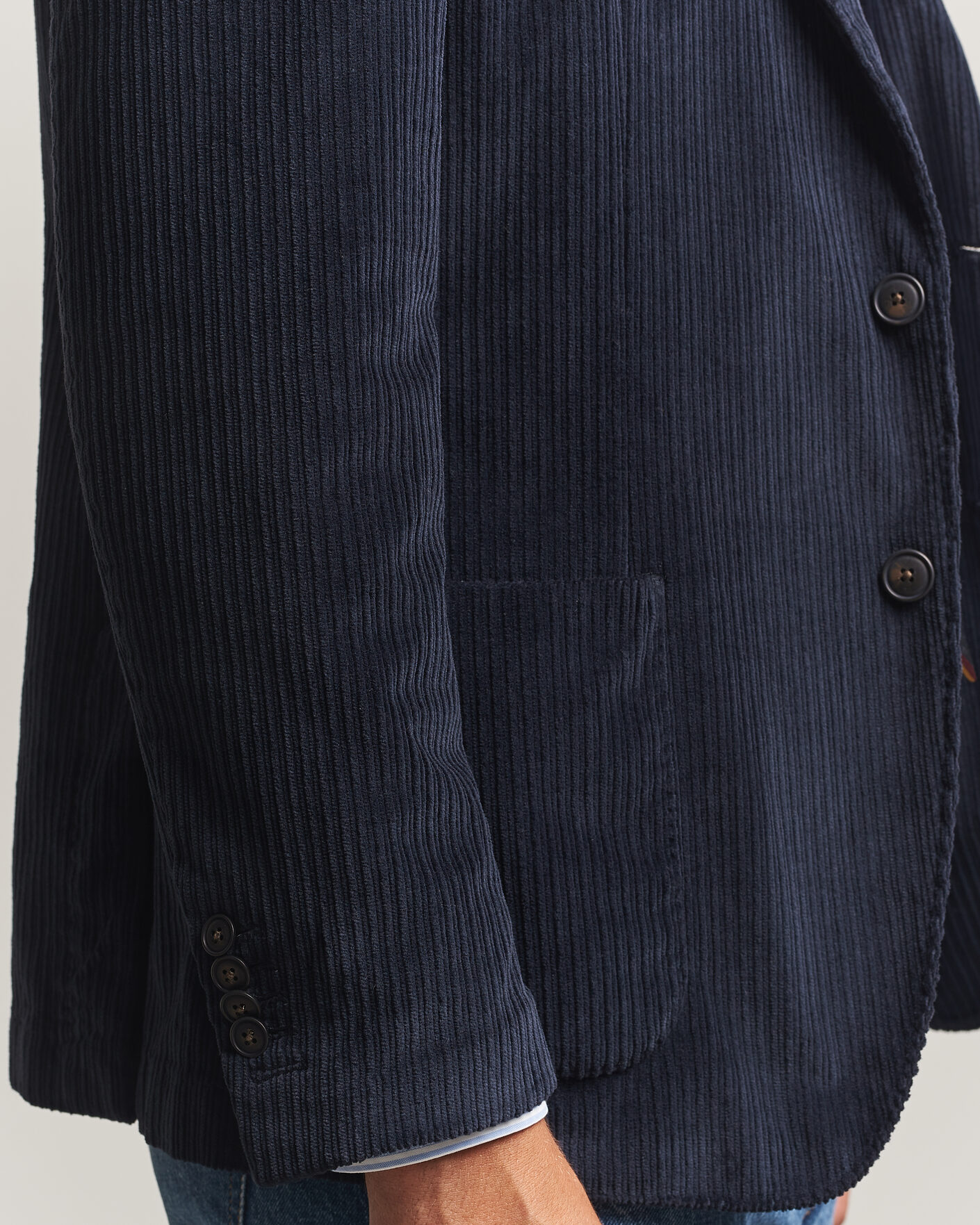 Homme | Blazers | Morris | Washed Cord Blazer Navy