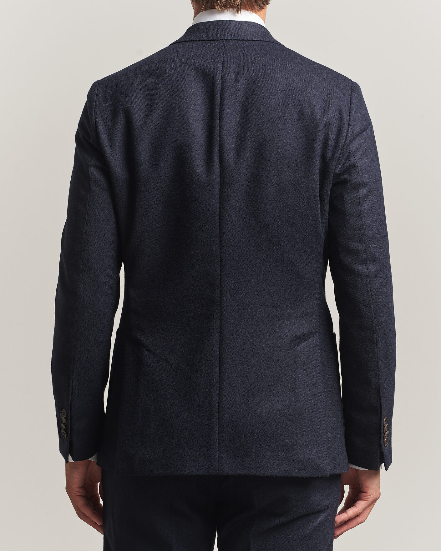 Homme | Blazers | Morris | Flannel Suit Blazer Navy