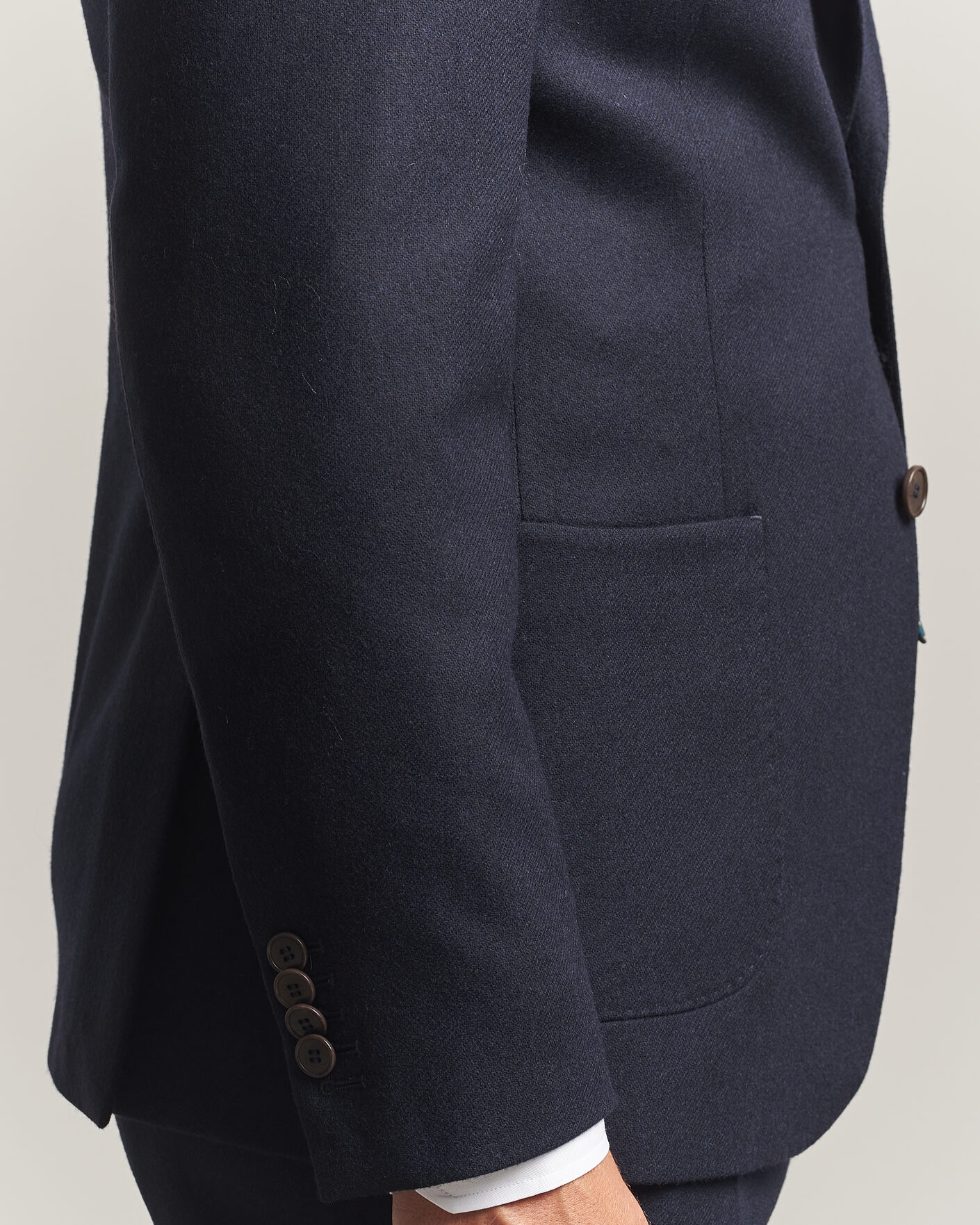 Homme | Blazers | Morris | Flannel Suit Blazer Navy