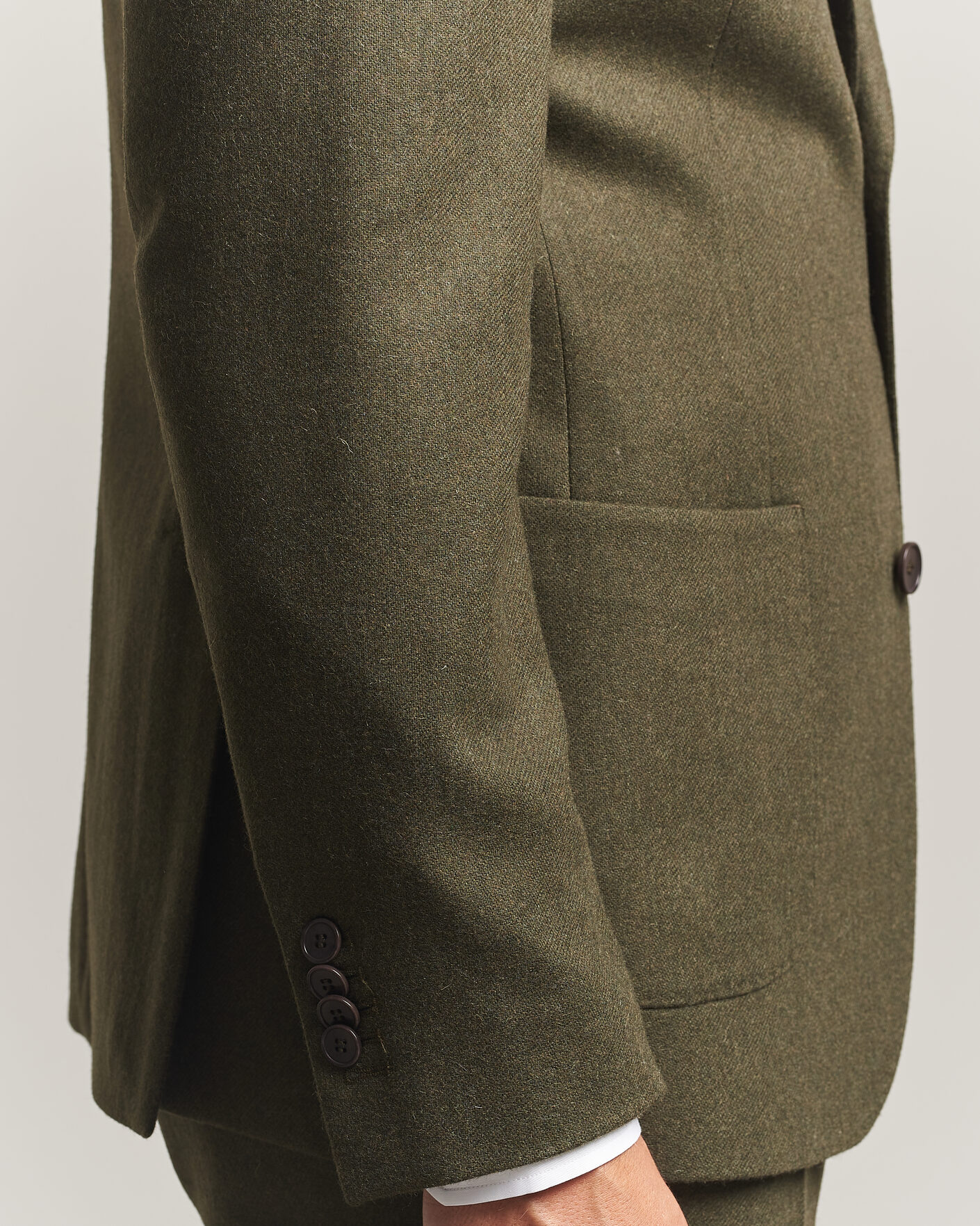 Homme | Blazers | Morris | Flannel Suit Blazer Green