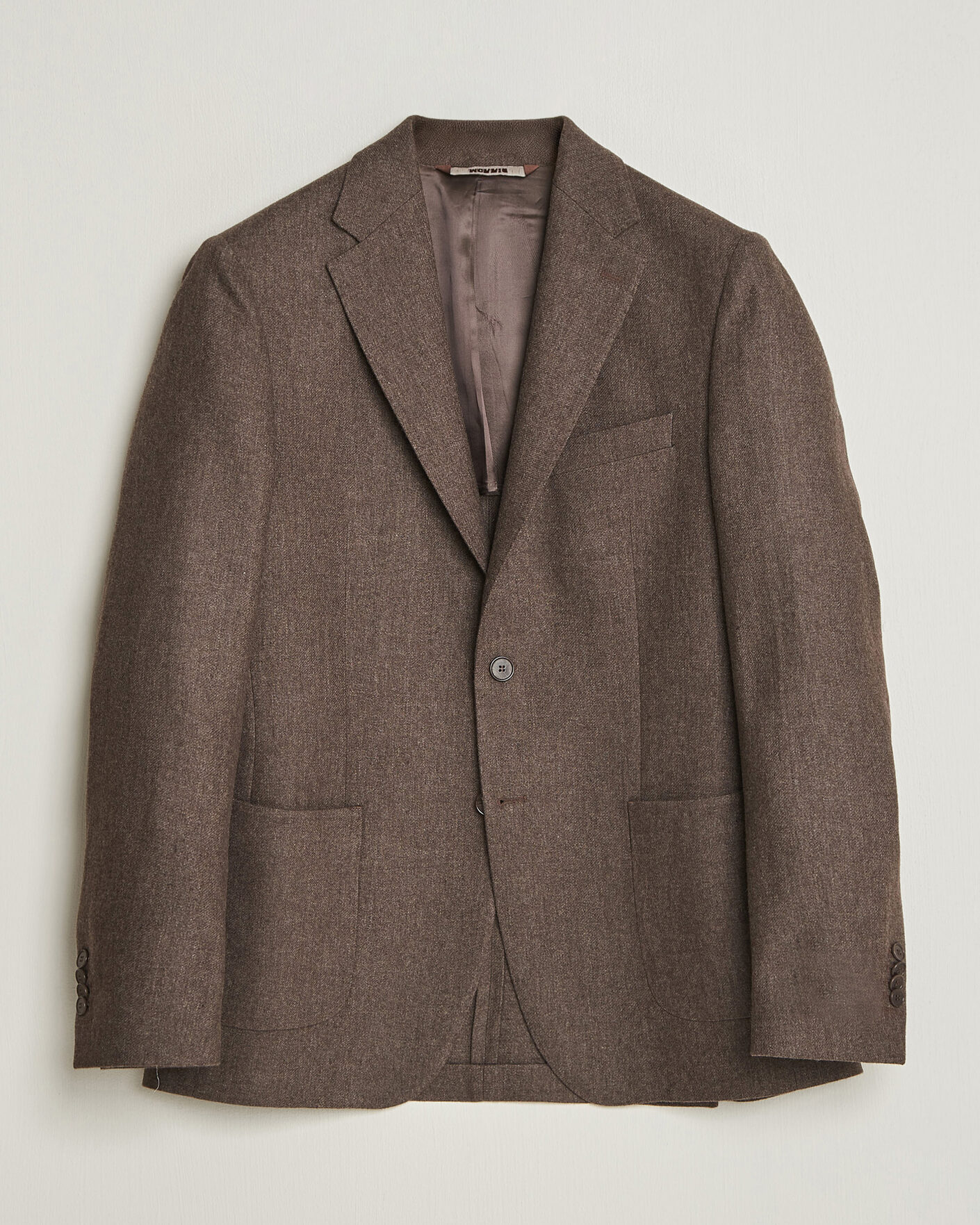 Homme | Blazers | Morris | Flannel Suit Blazer Brown