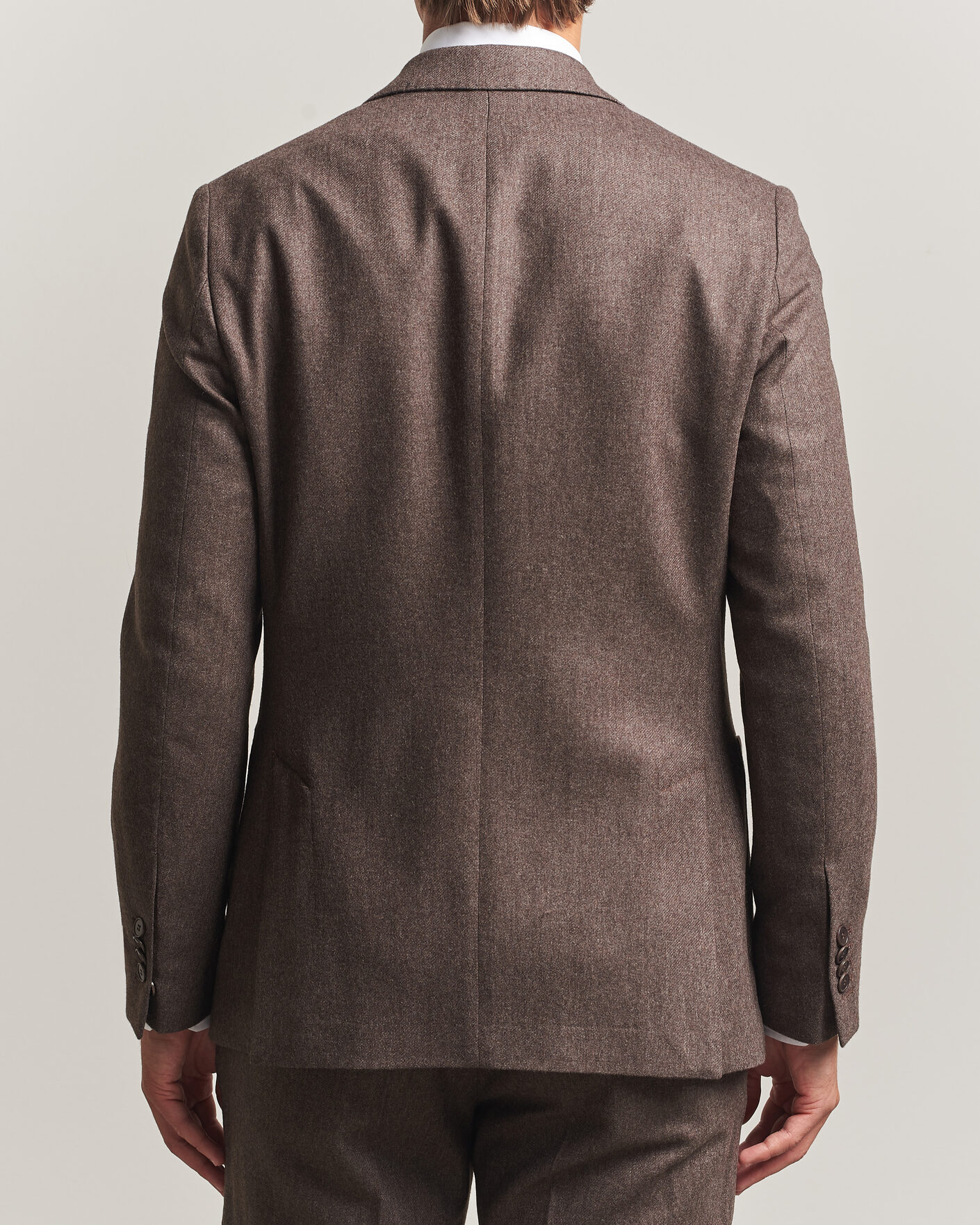 Homme | Blazers | Morris | Flannel Suit Blazer Brown