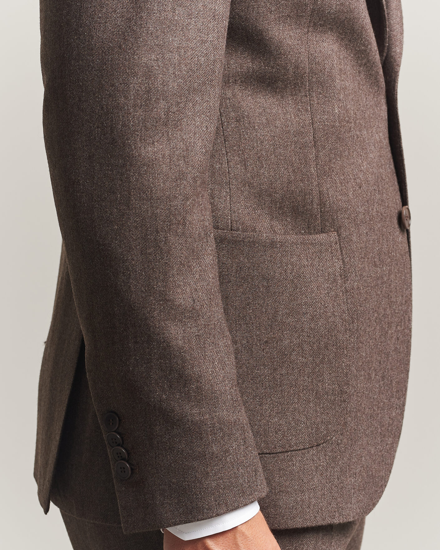 Homme | Blazers | Morris | Flannel Suit Blazer Brown