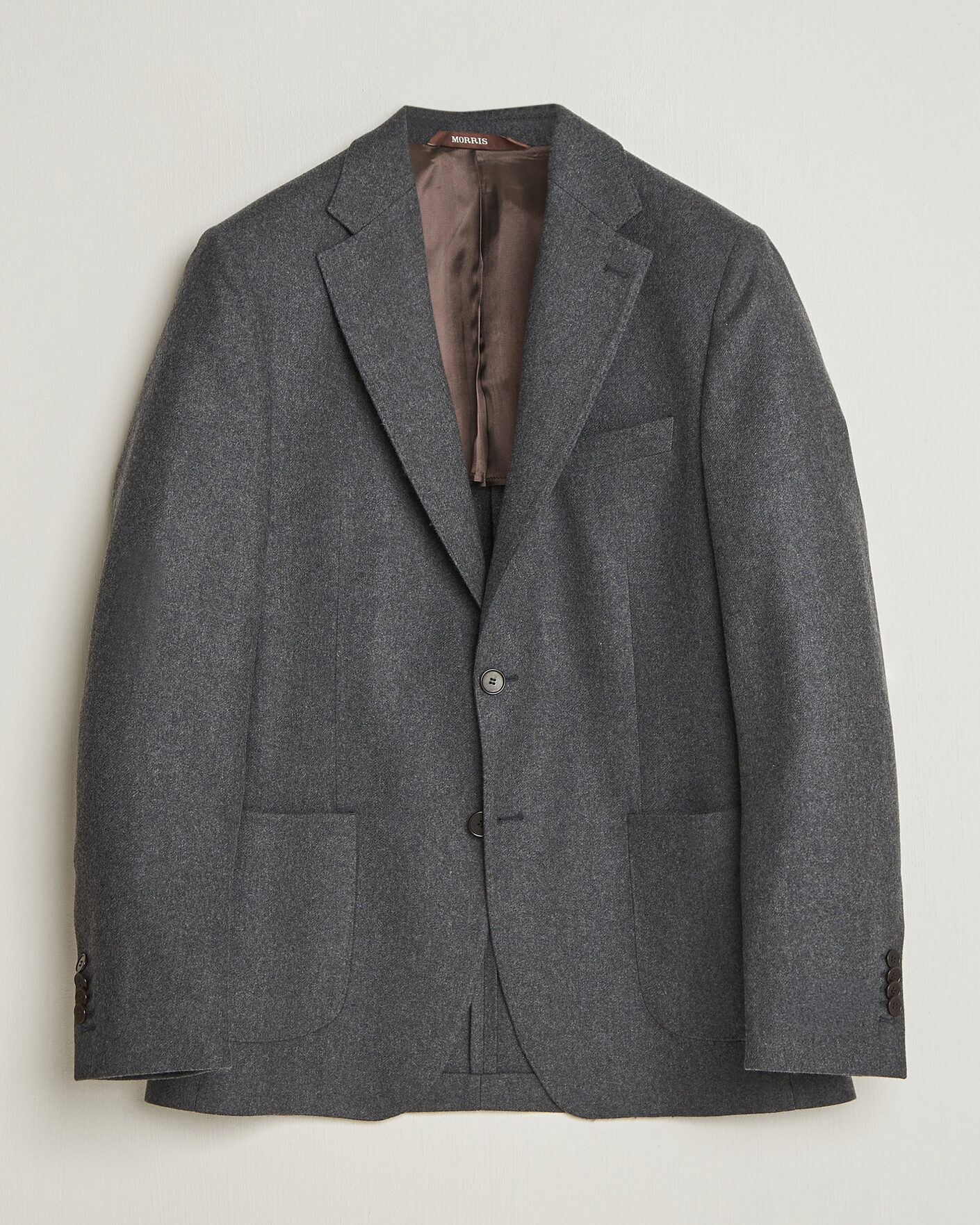 Homme | Blazers | Morris | Flannel Suit Blazer Grey