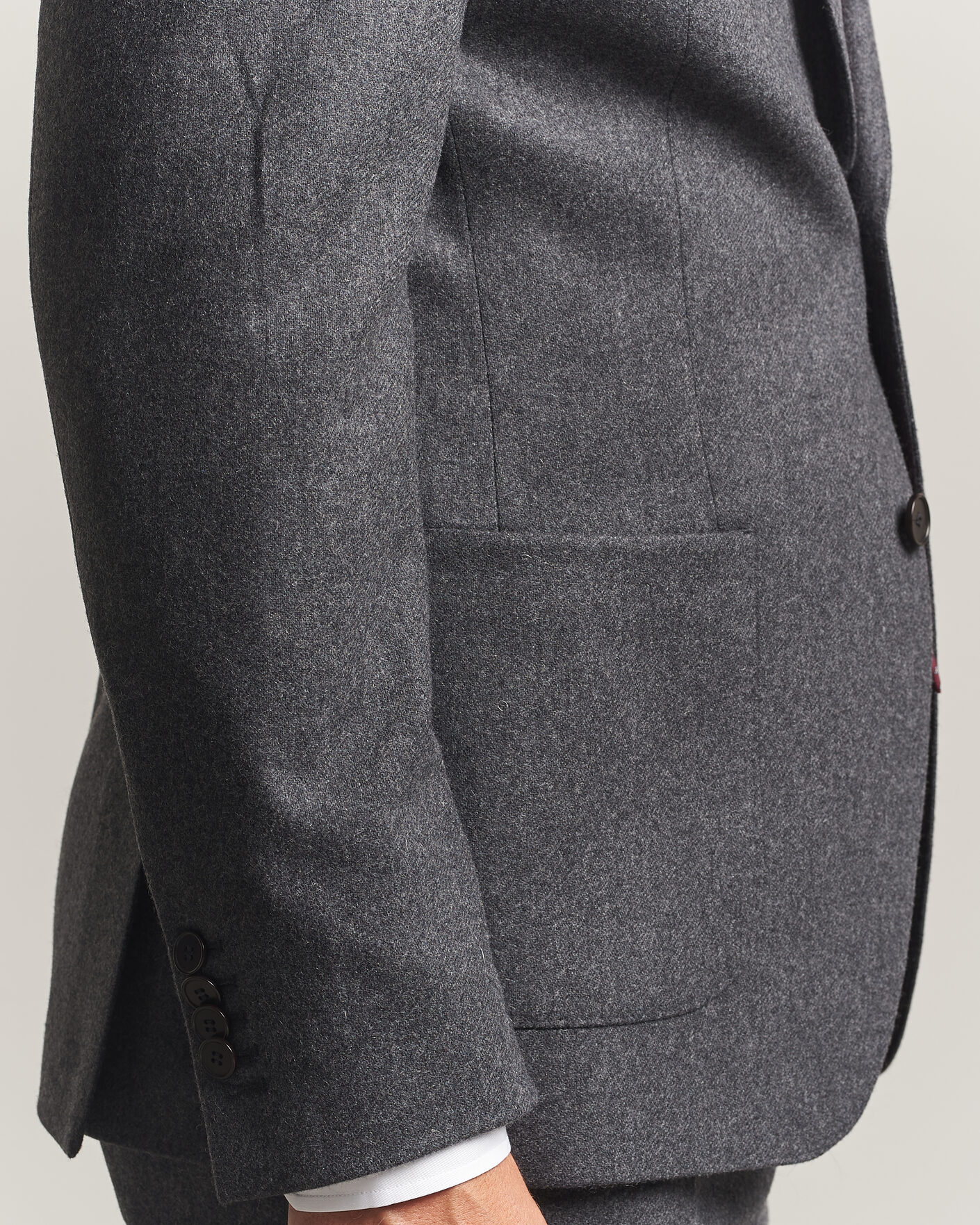 Homme | Blazers | Morris | Flannel Suit Blazer Grey