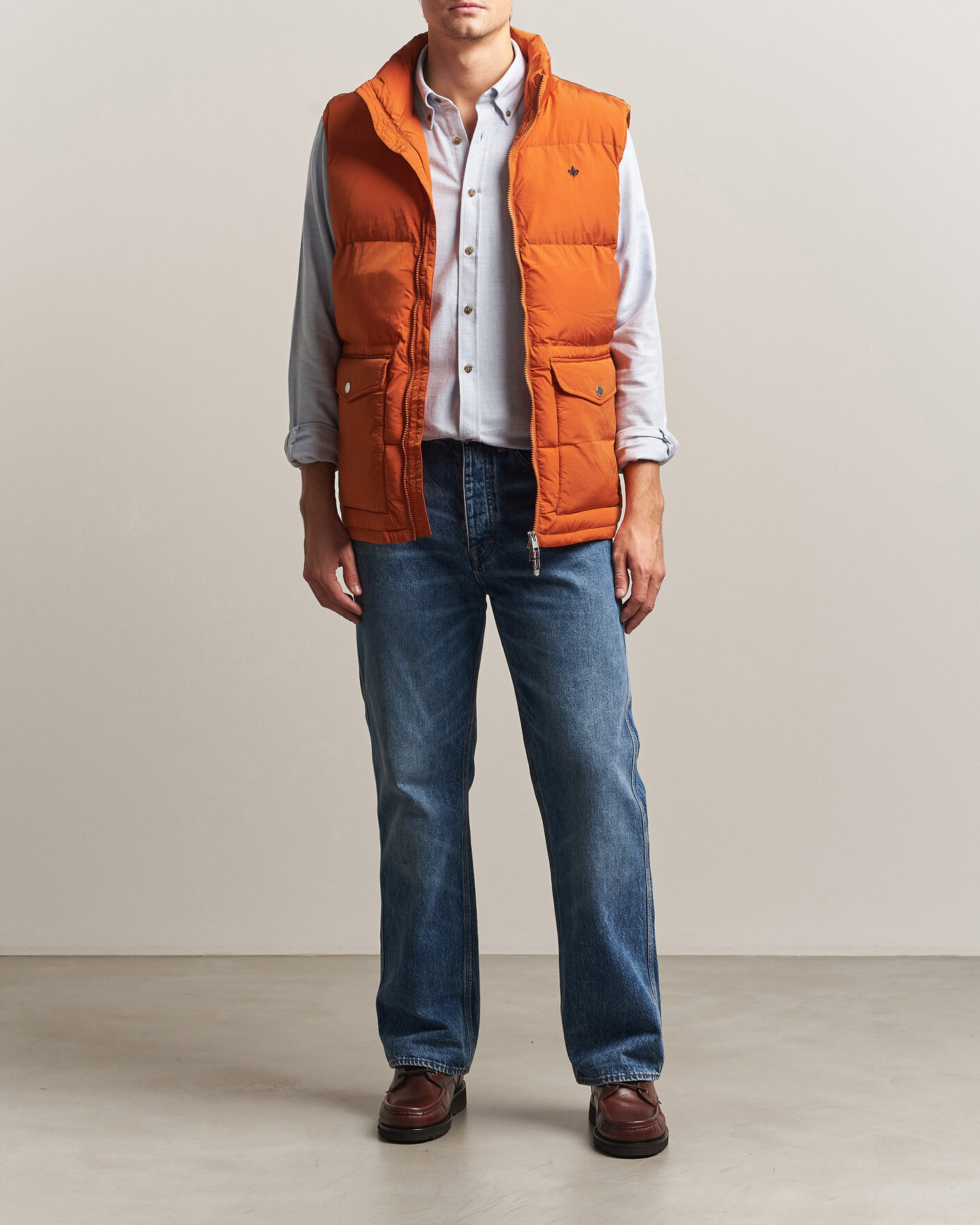 Homme | Gilets | Morris | Lennox Puffer Vest Orange