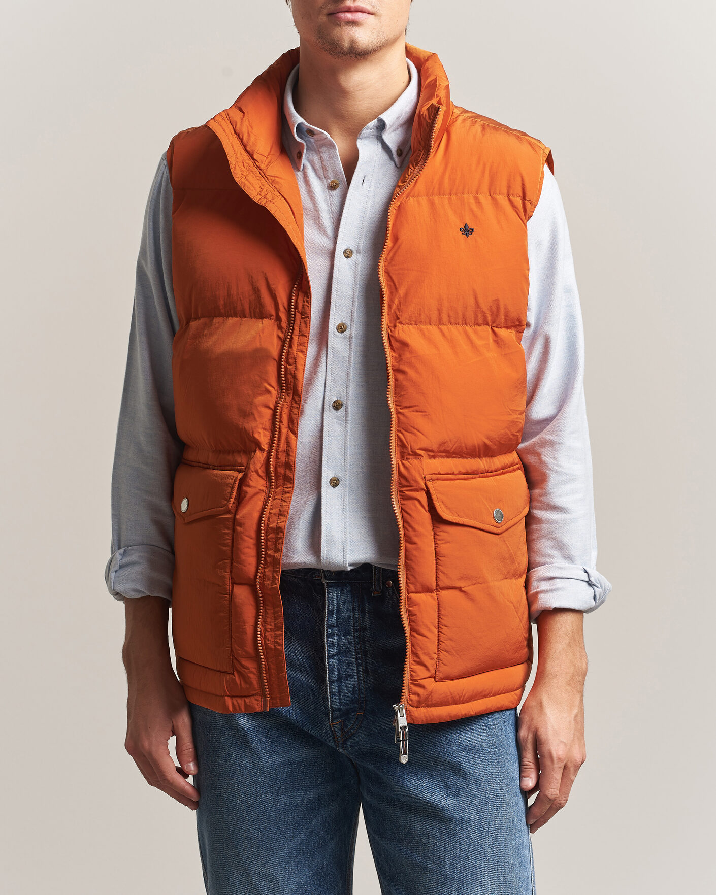 Homme | Gilets | Morris | Lennox Puffer Vest Orange