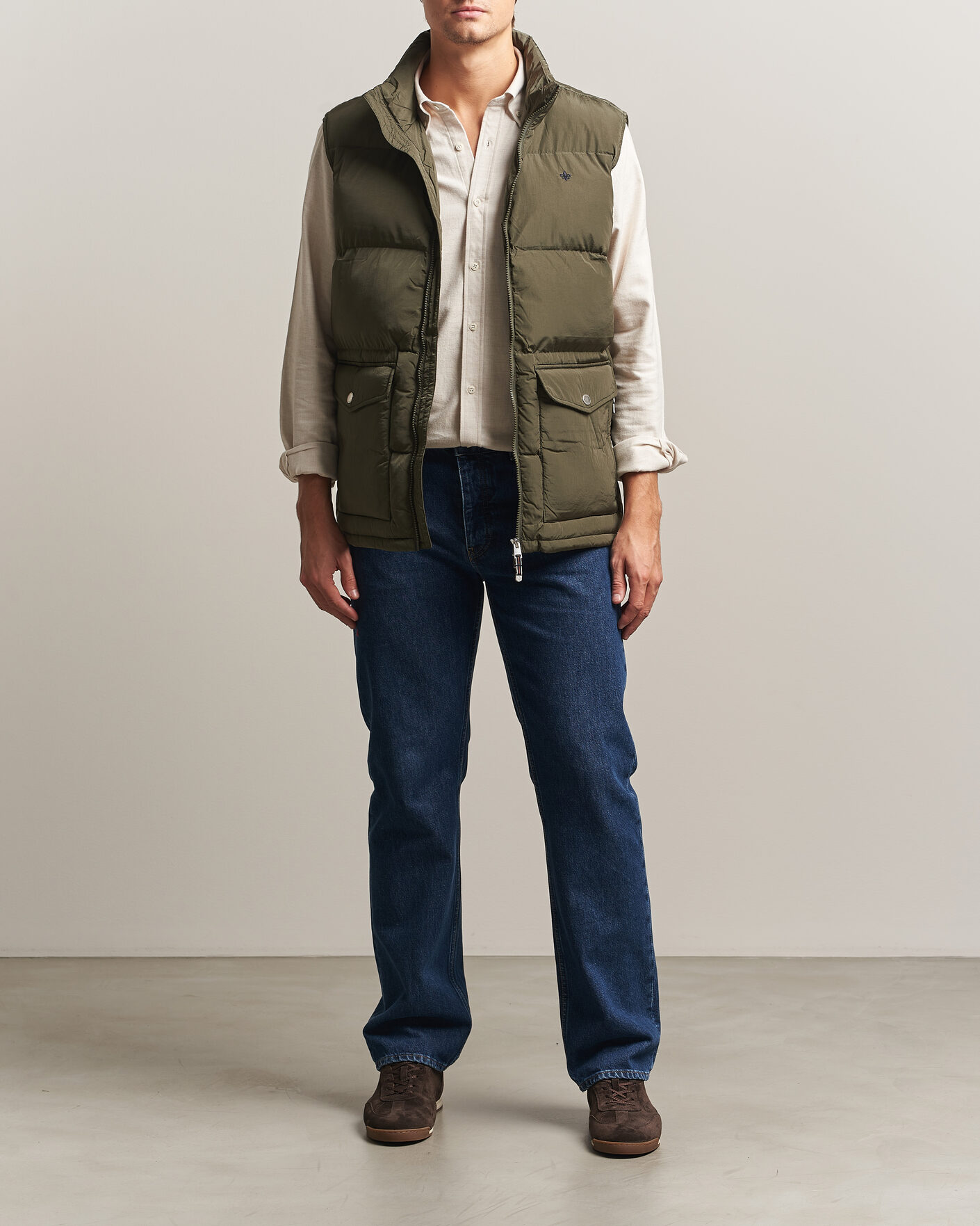 Homme | Gilets | Morris | Lennox Puffer Vest Olive