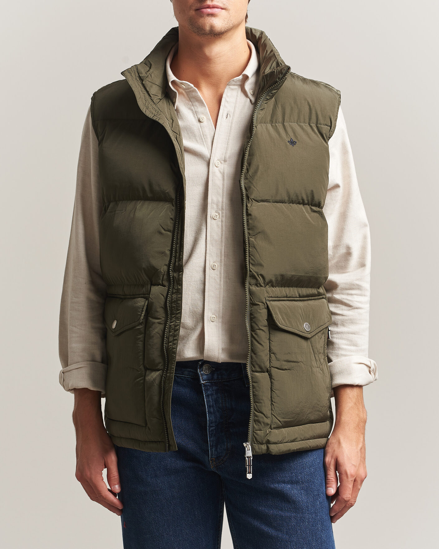 Homme | Gilets | Morris | Lennox Puffer Vest Olive